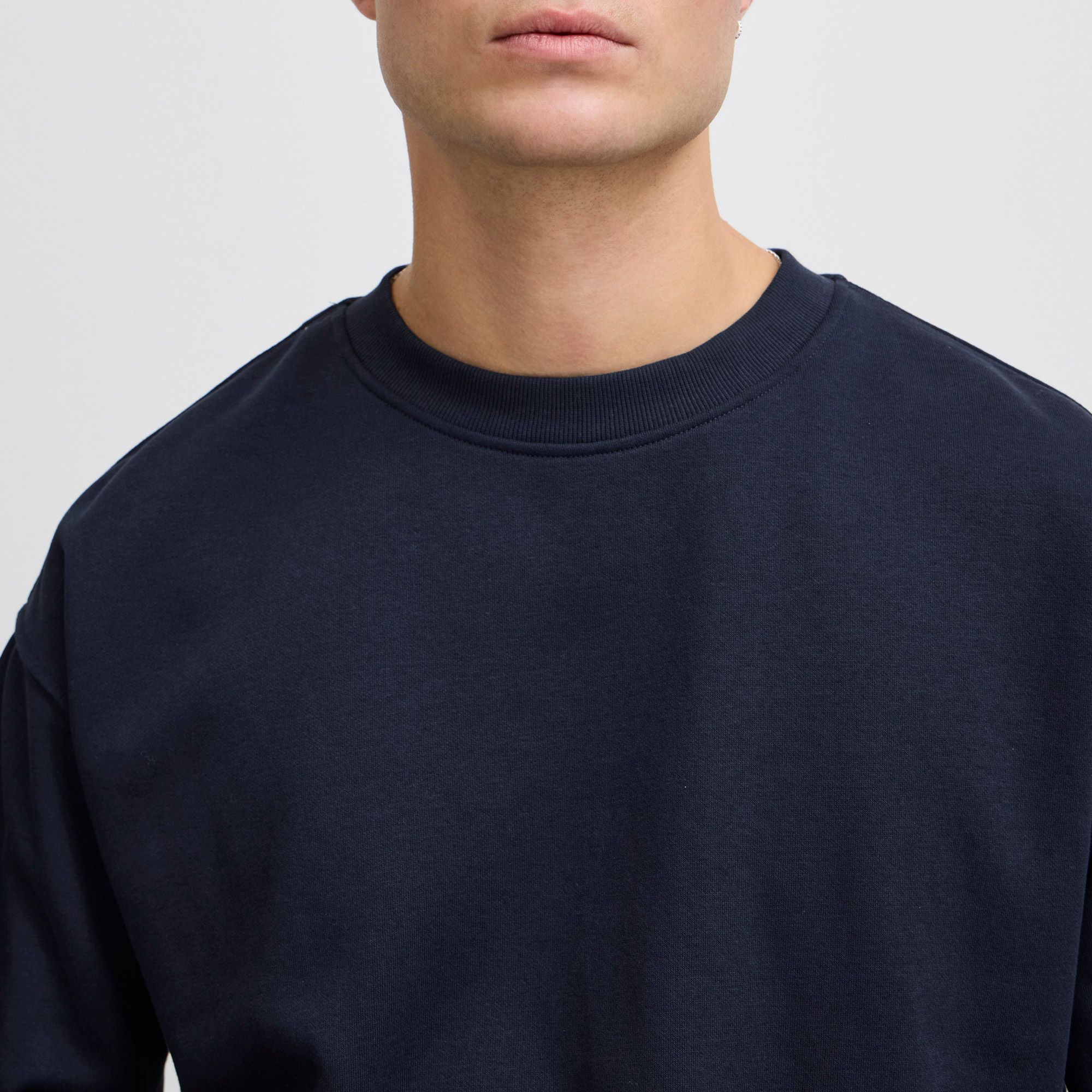 Solid Lenz Sweater Heren