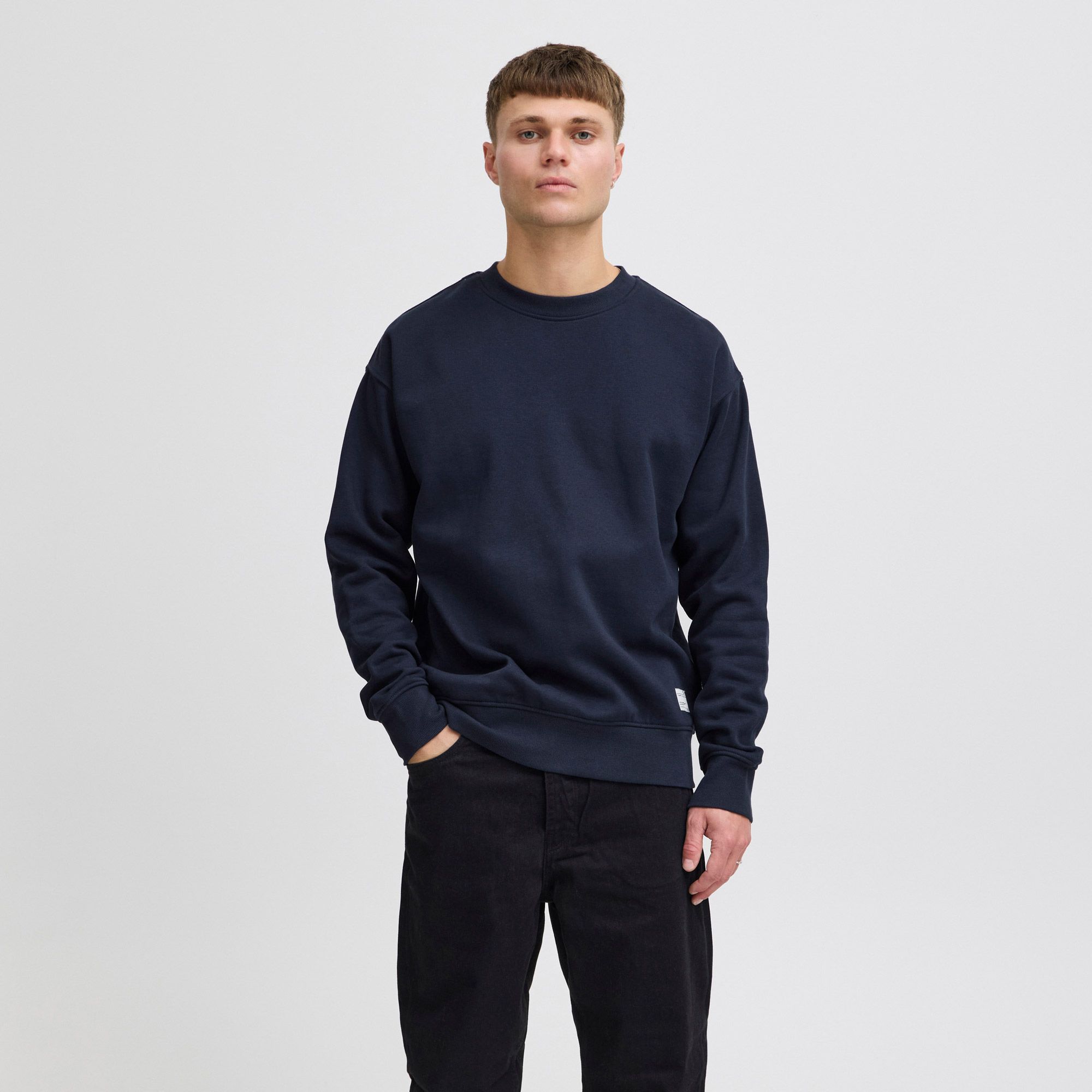 Solid Lenz Sweater Heren