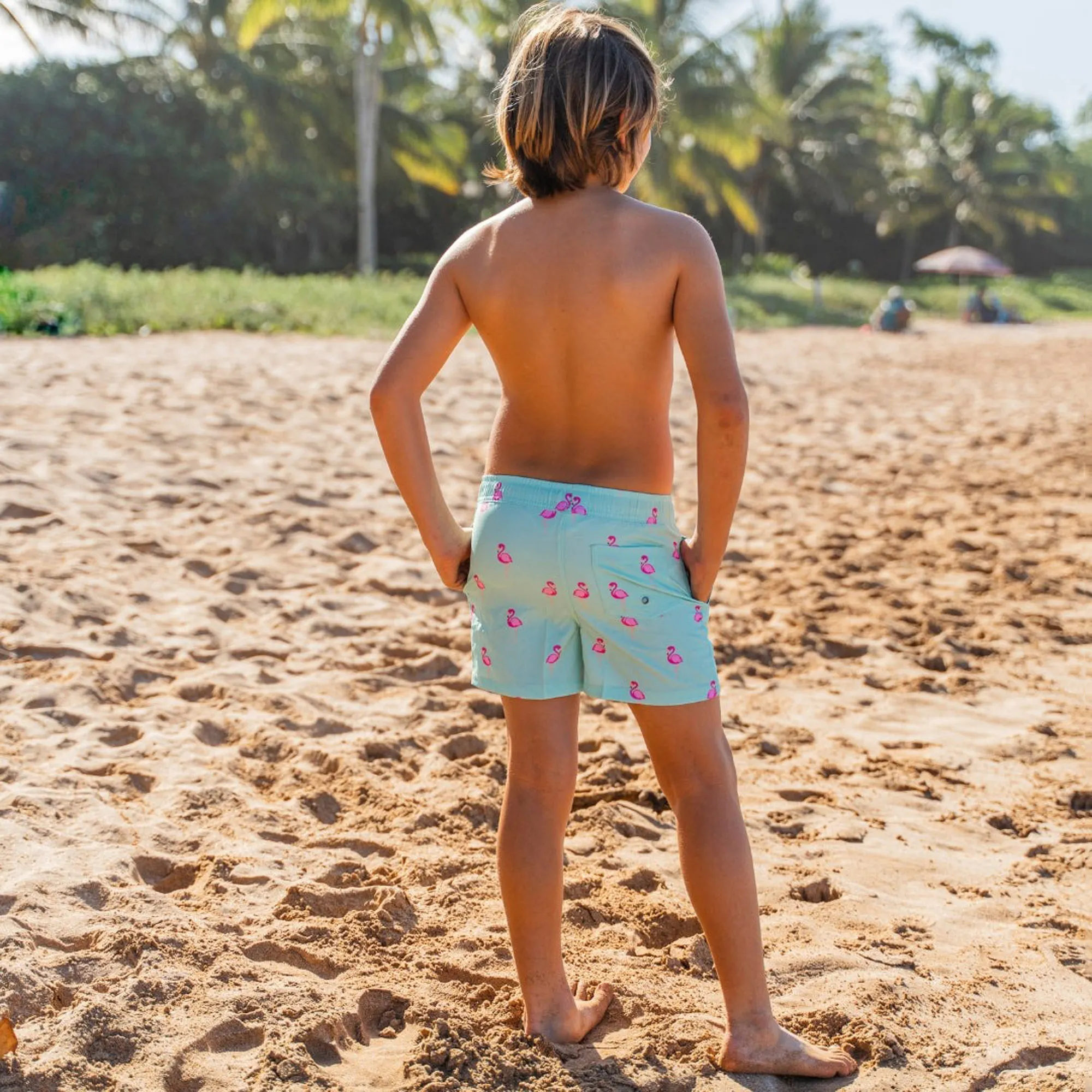 Short de bain Son of A Beach Flamingo Garçons