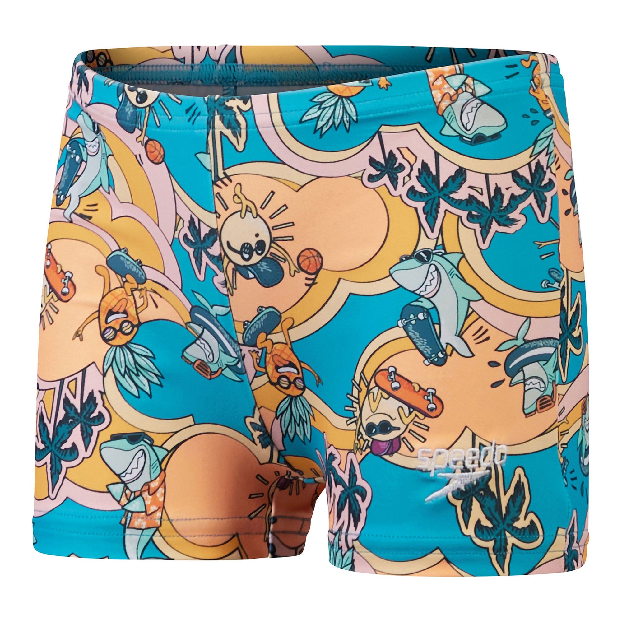 Speedo Digital Allover Aqua Zwemboxer Jongens