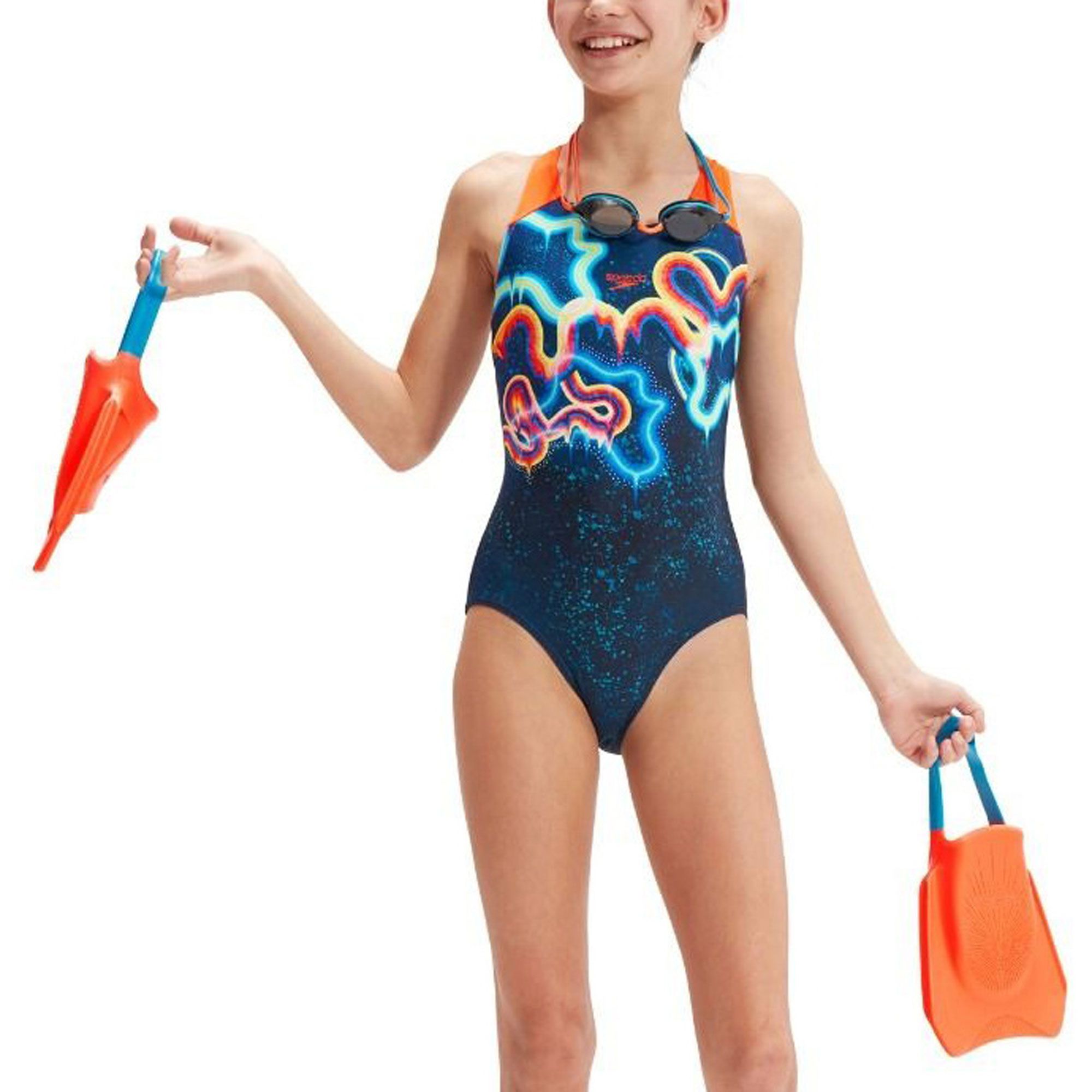 Speedo END+ Digital Placement Splashback Badpak Meisjes