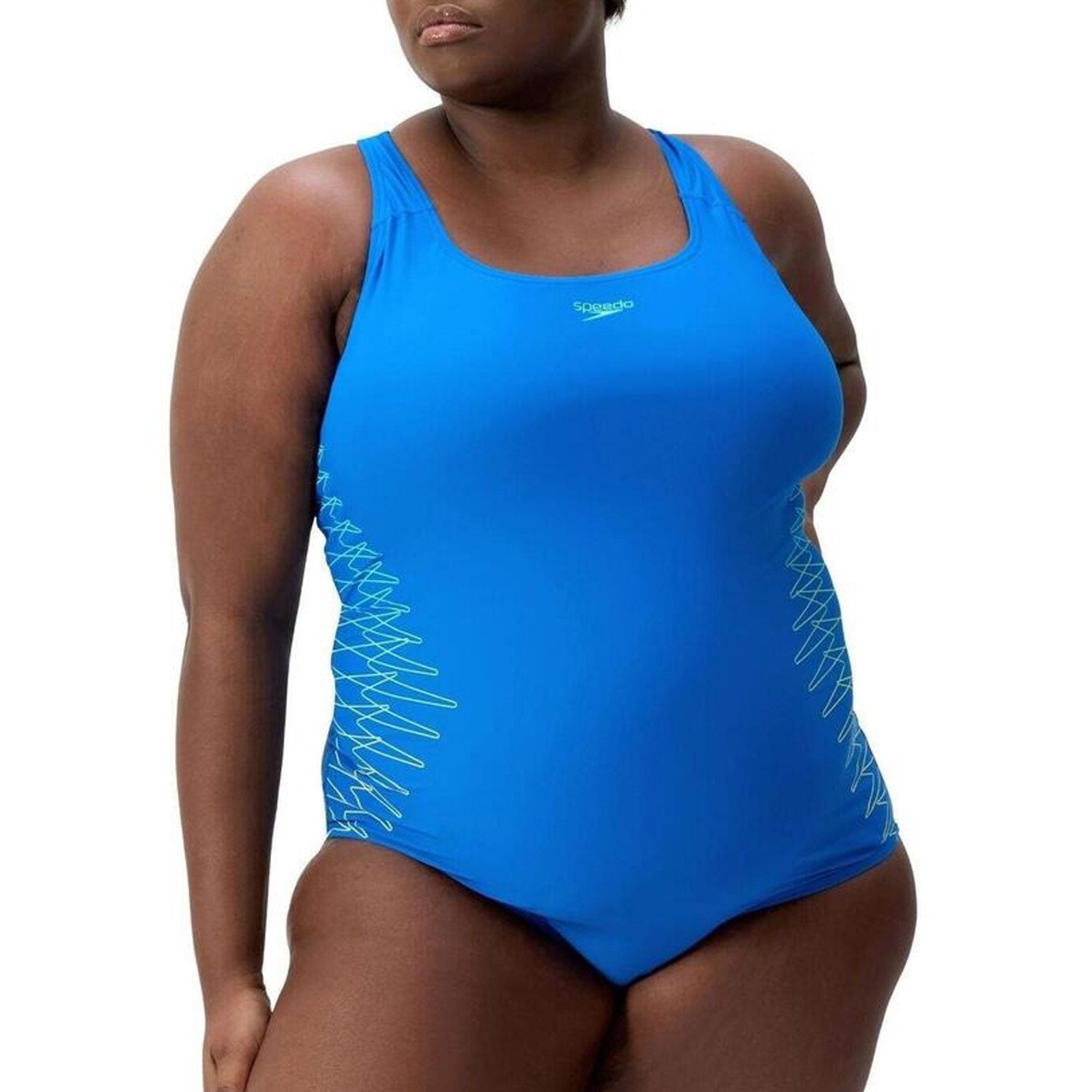 Speedo Badpak Groen & Zwart Digital Placement Medalist 812199G702- koop nu