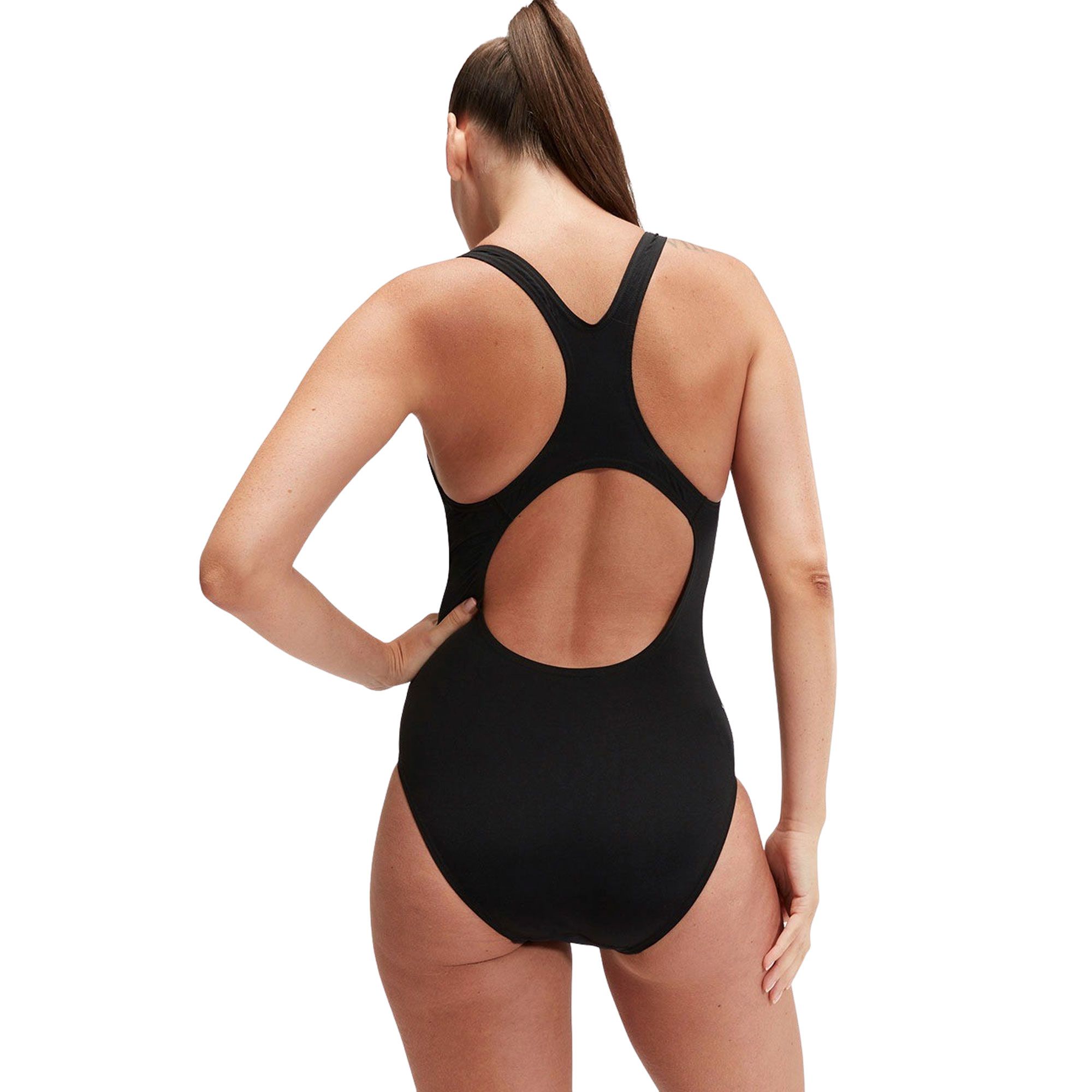 Speedo Badpak Zwart & Oranje Digital Placement Medalist- Koop nu