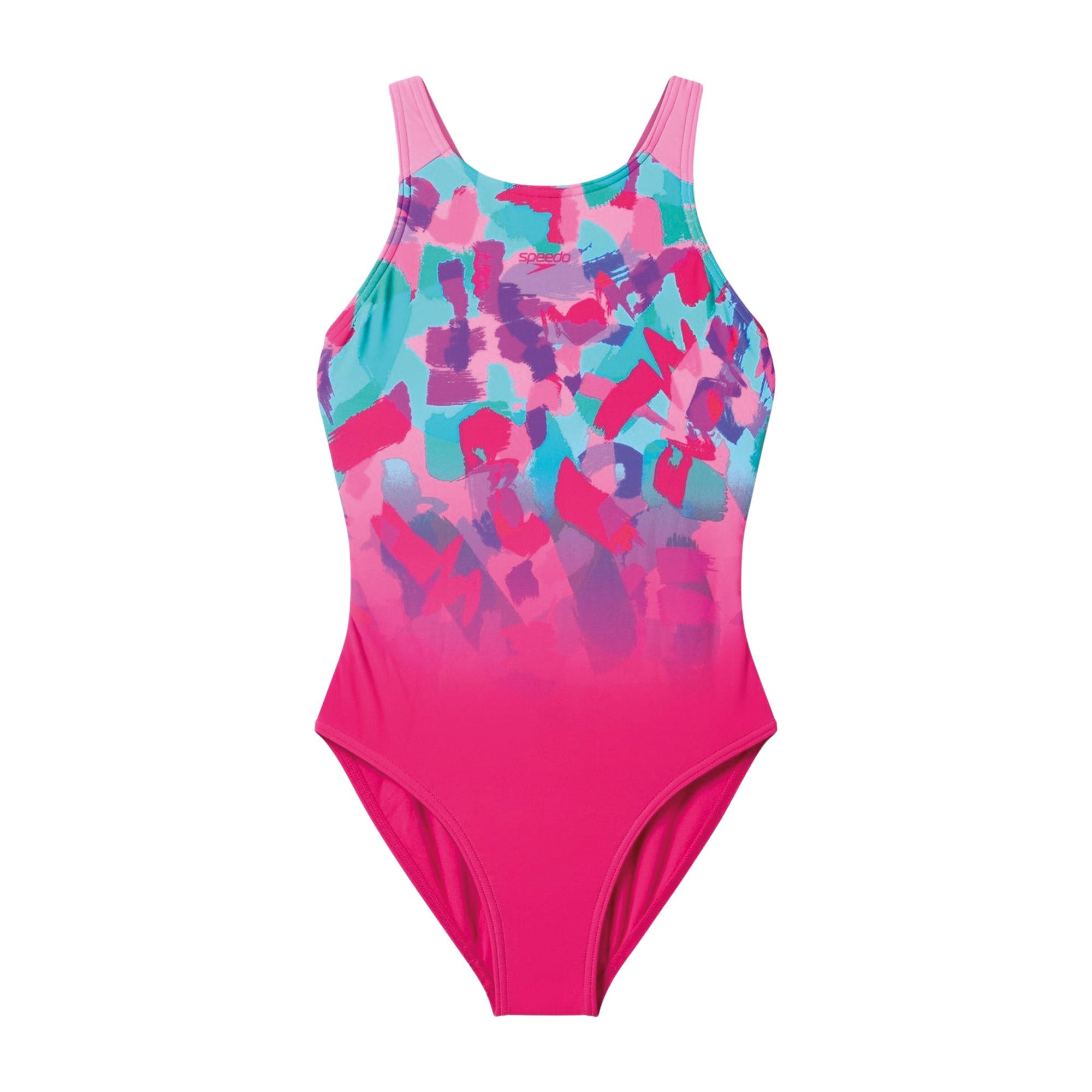 Speedo Printed Pulseback Swimsuit Girls