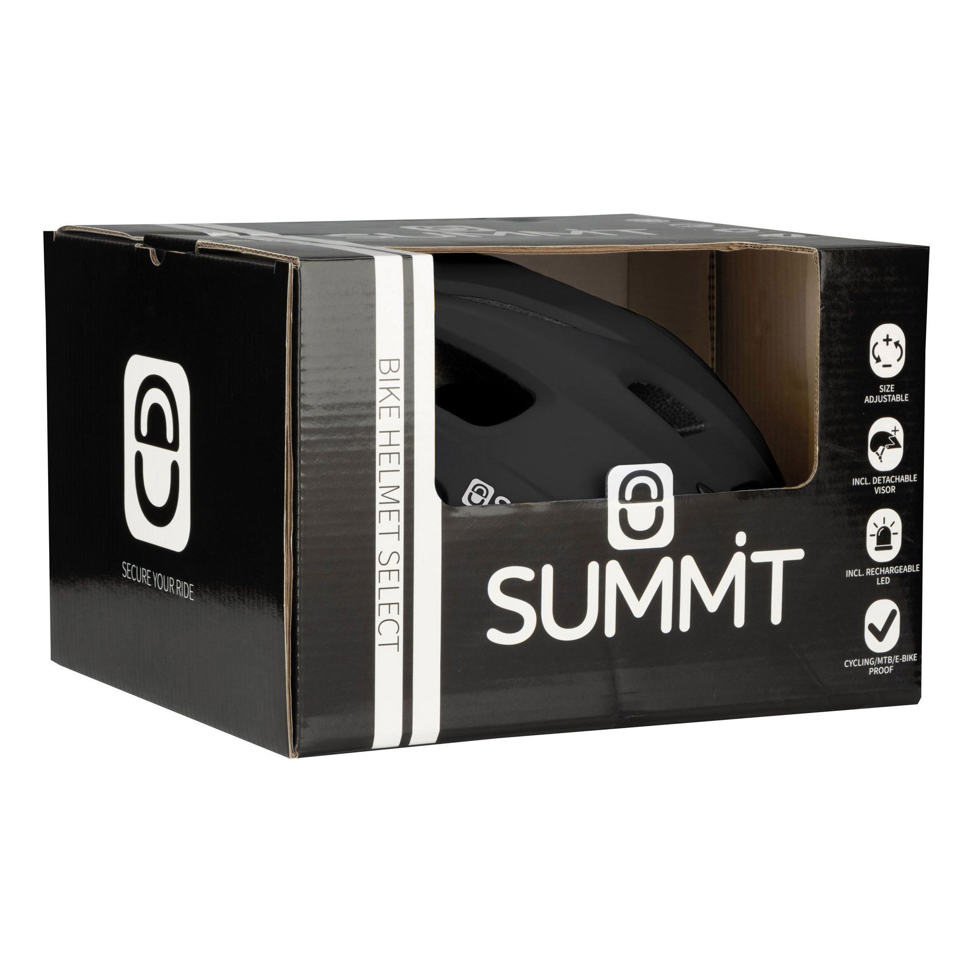Summit Safety LED Fietshelm Senior