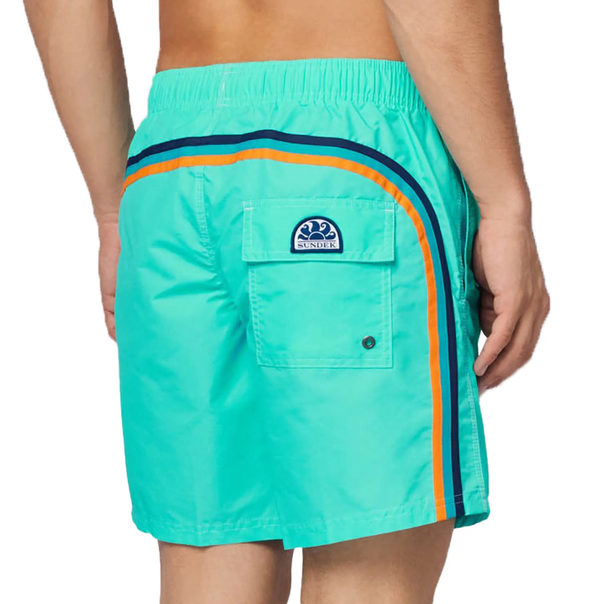 Sundek Stretch Waist Mid-Length Zwemshort Heren