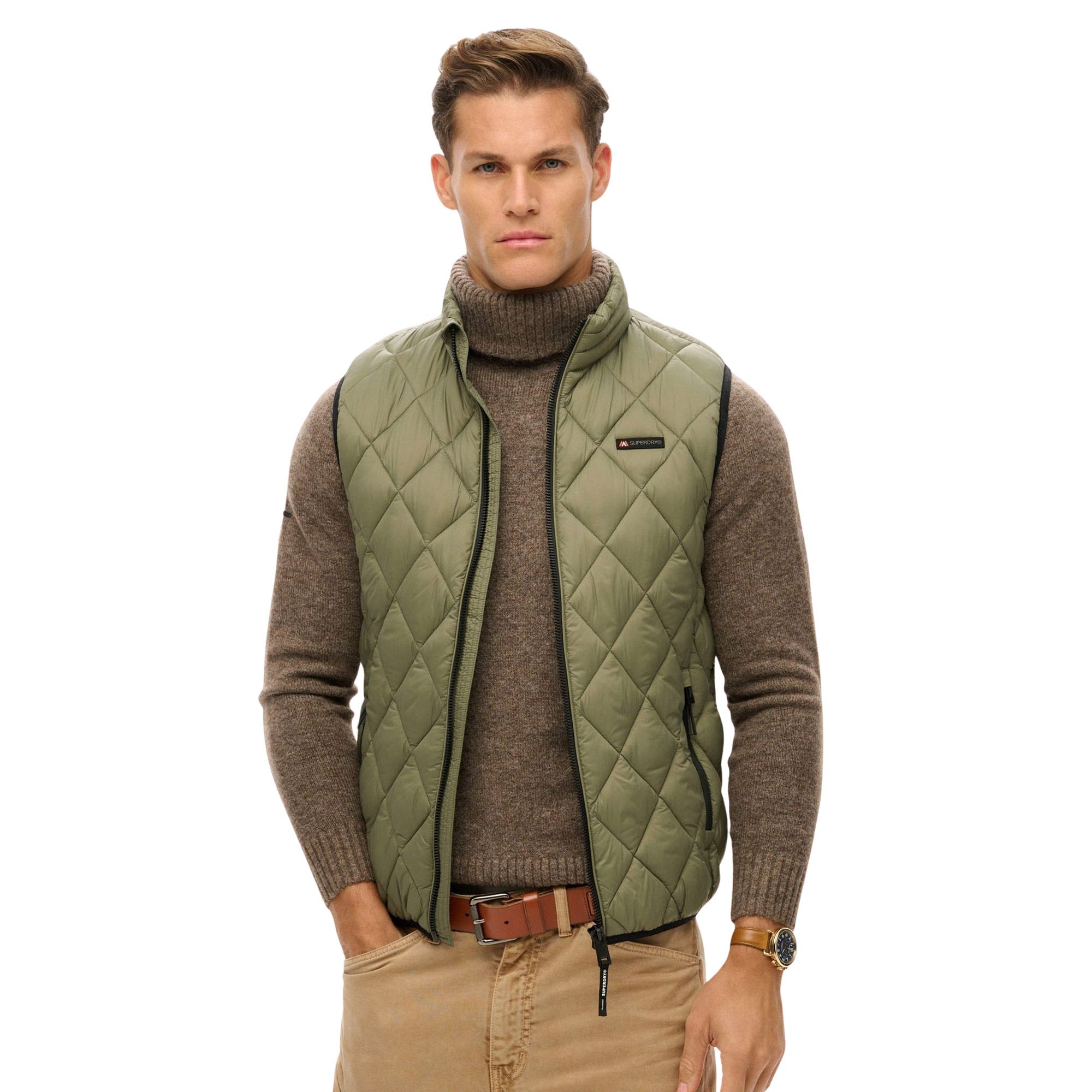 Superdry Diamond Quilt Fuji Lite Bodywarmer Heren