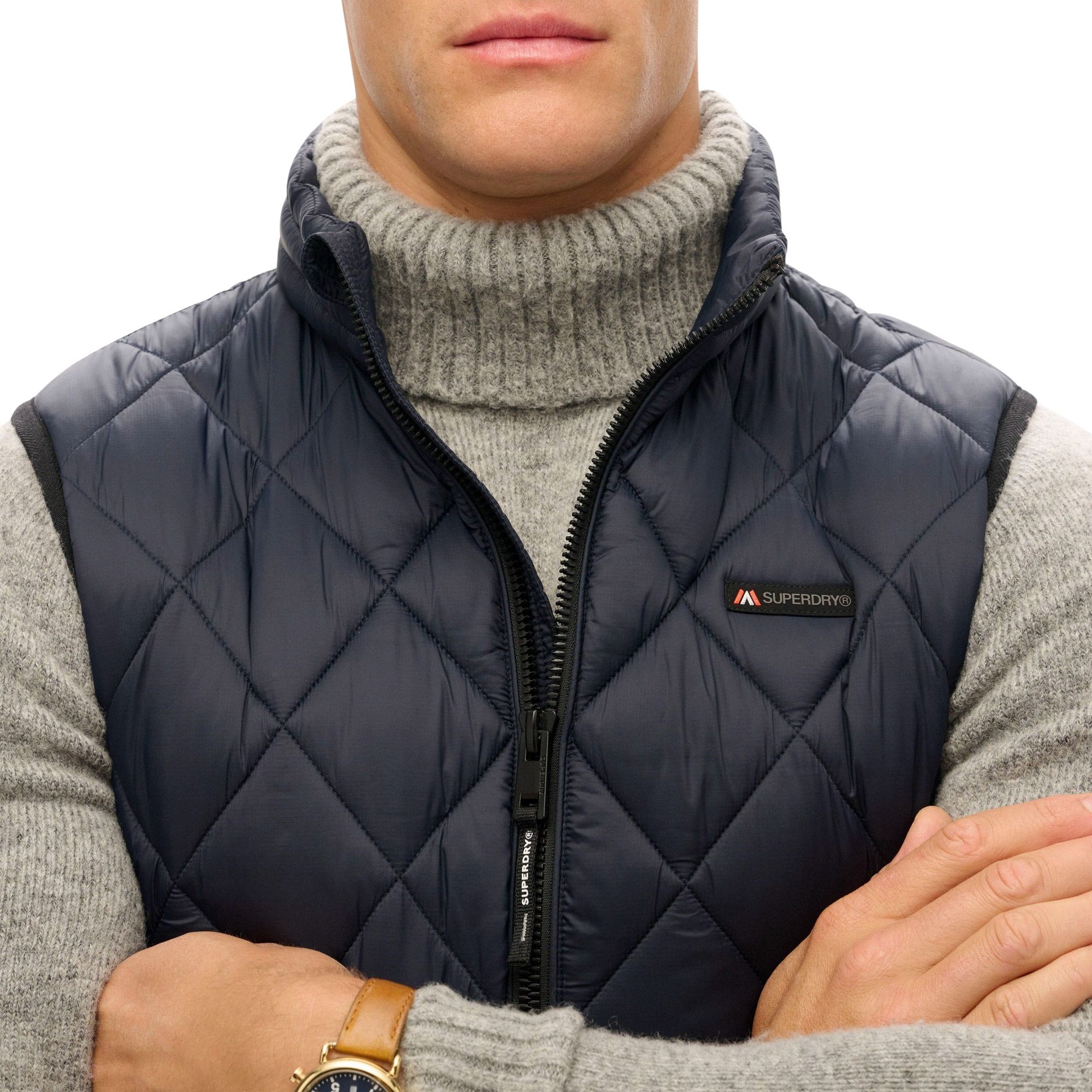 Chauffre-corps Superdry Diamond Quilt Fuji Lite Hommes