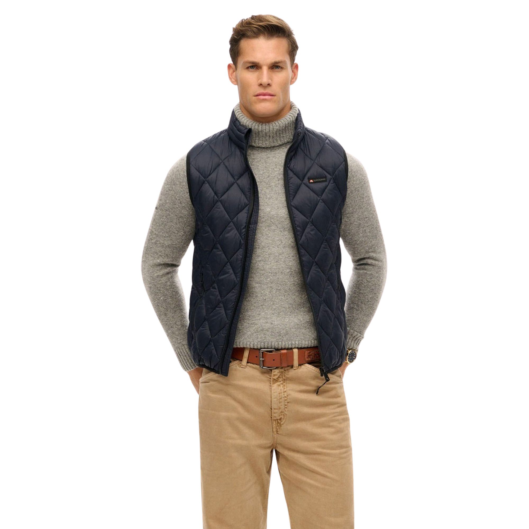 Chauffre-corps Superdry Diamond Quilt Fuji Lite Hommes