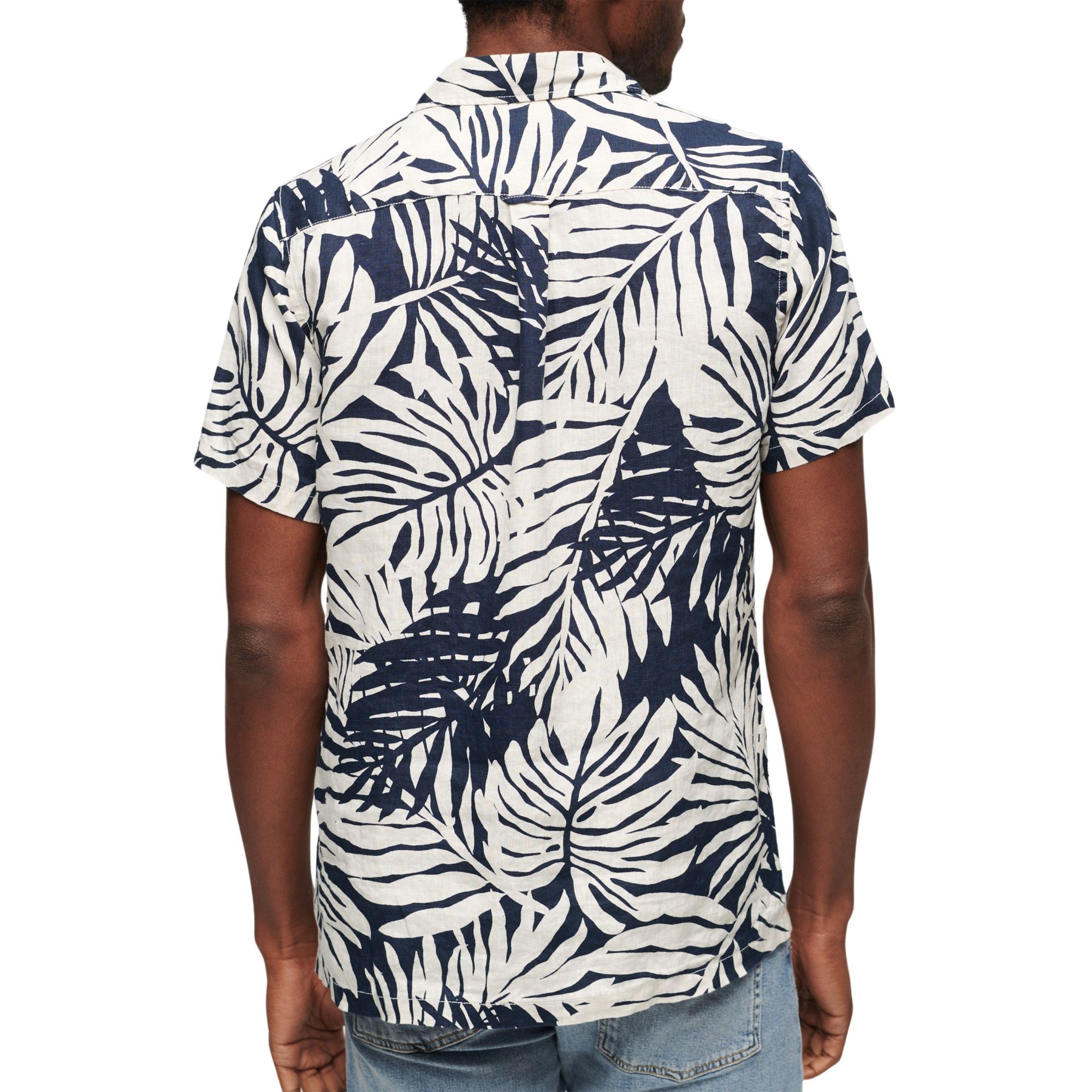 Superdry Open Collar Print Overhemd Heren