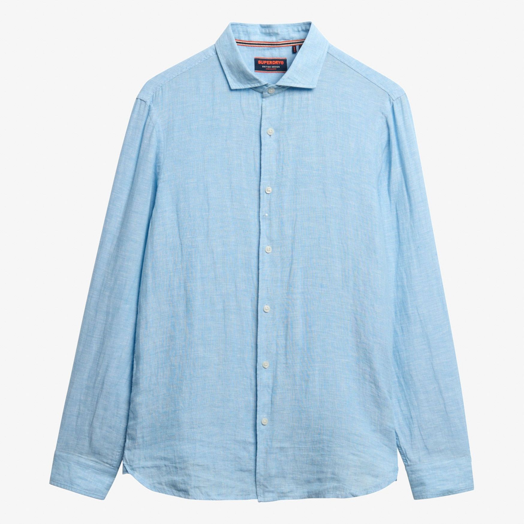 Superdry Vacation Linnen LS Overhemd Heren