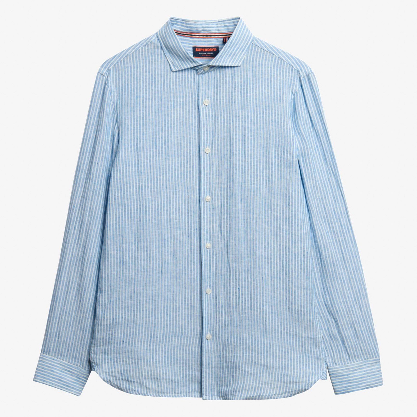 Superdry Vacation Linnen LS Overhemd Heren