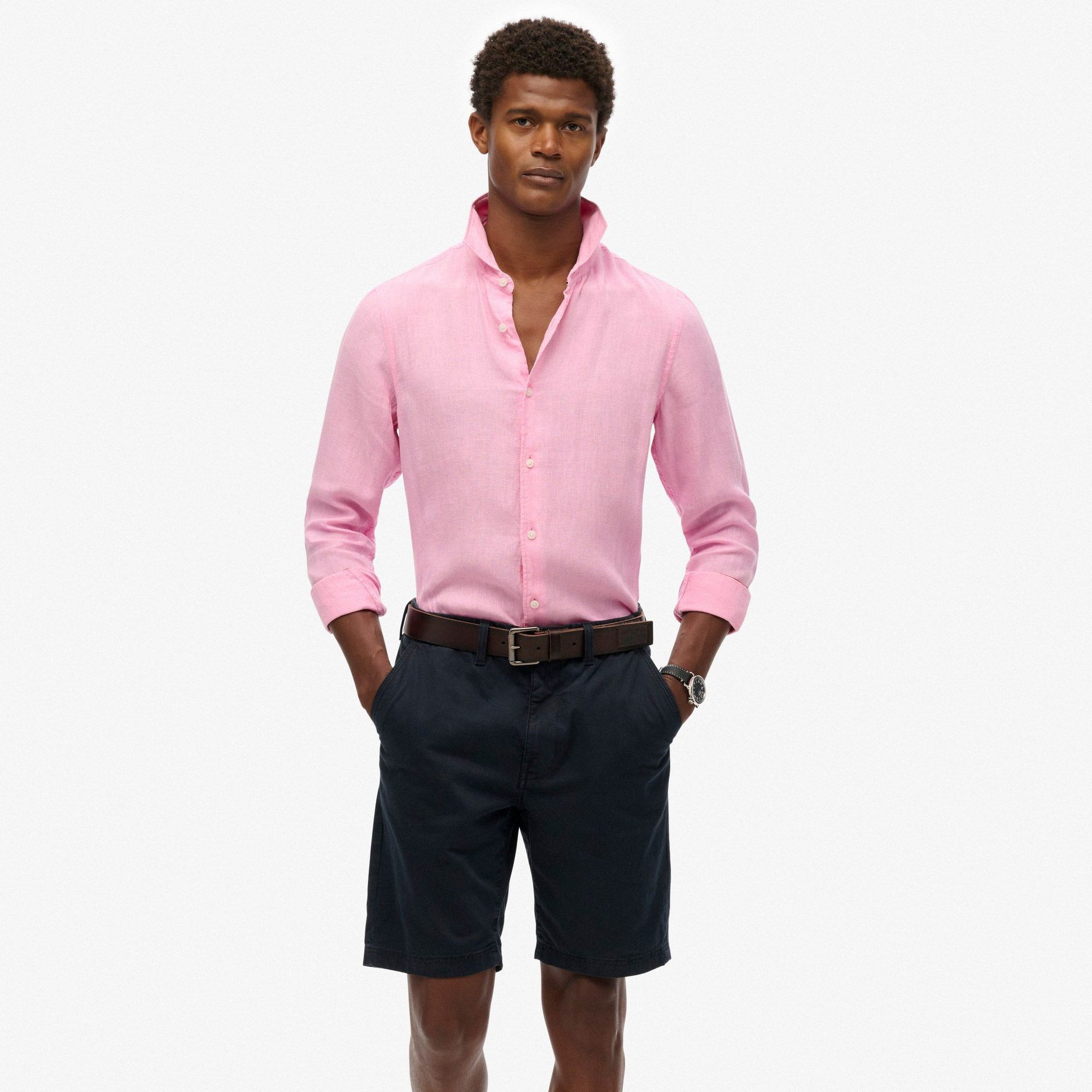 Chemise casual Superdry Vacation Linen LS Hommes