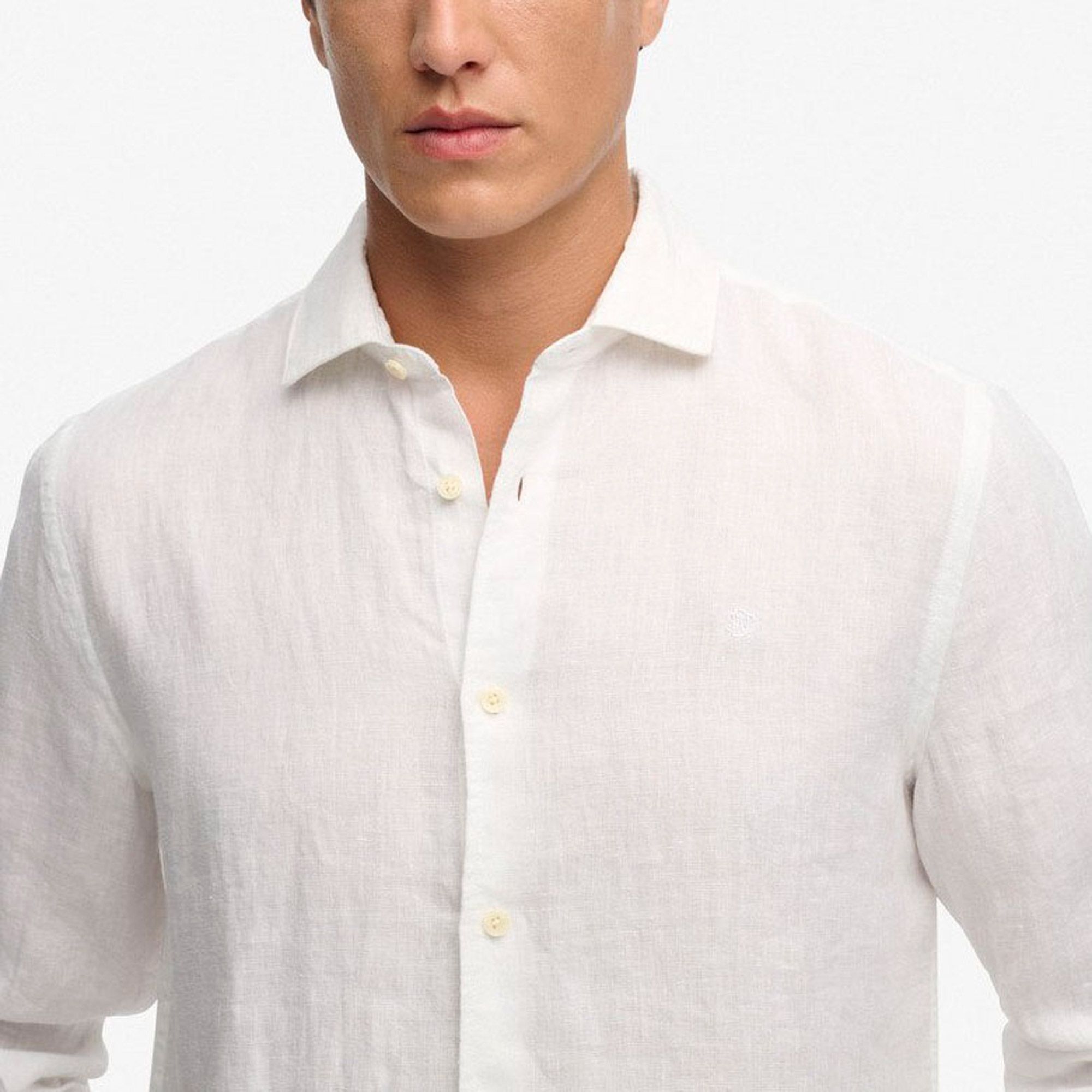 Superdry Riviera L/S Linnen Shirt Heren