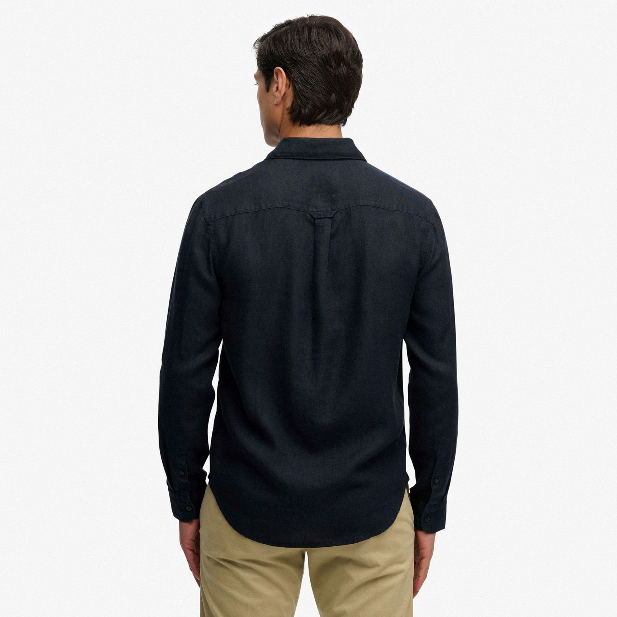 Superdry Riviera L/S Linnen Shirt Heren