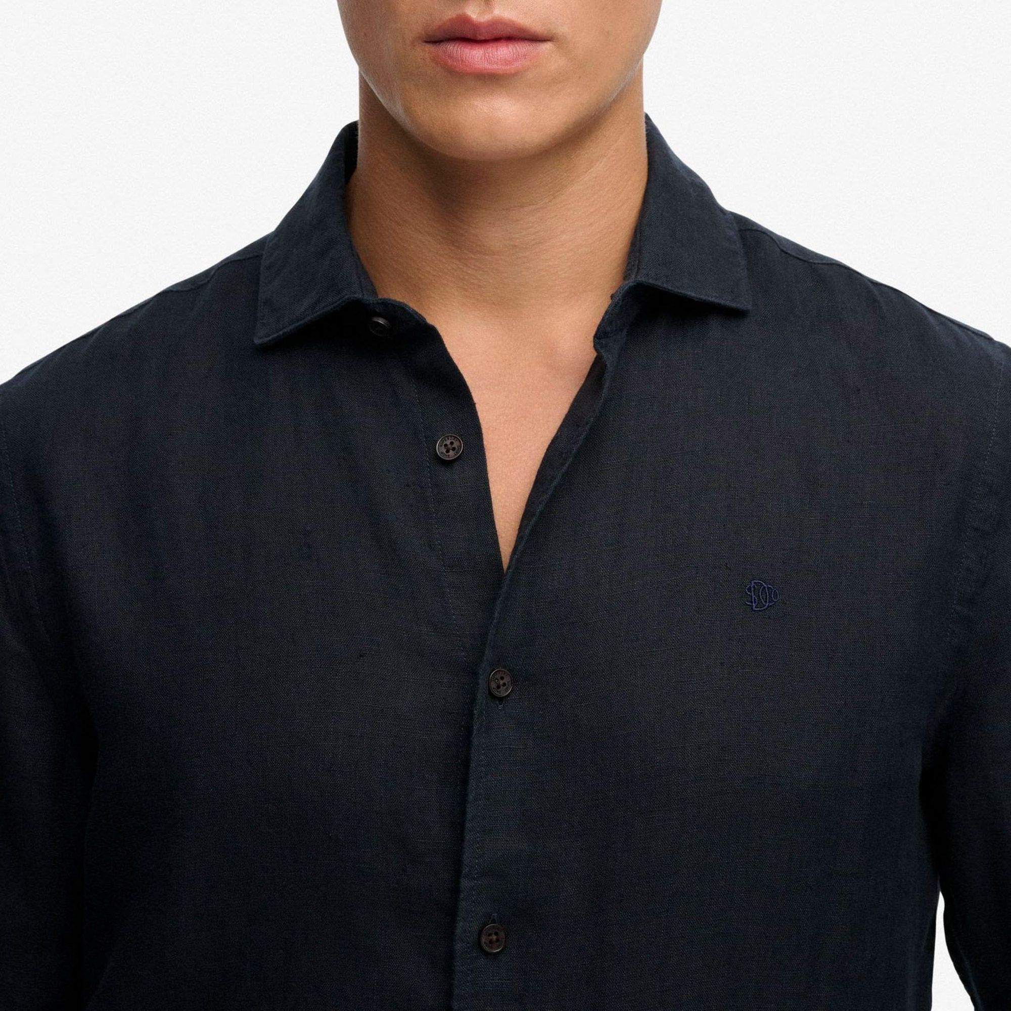 Superdry Riviera L/S Linnen Shirt Heren
