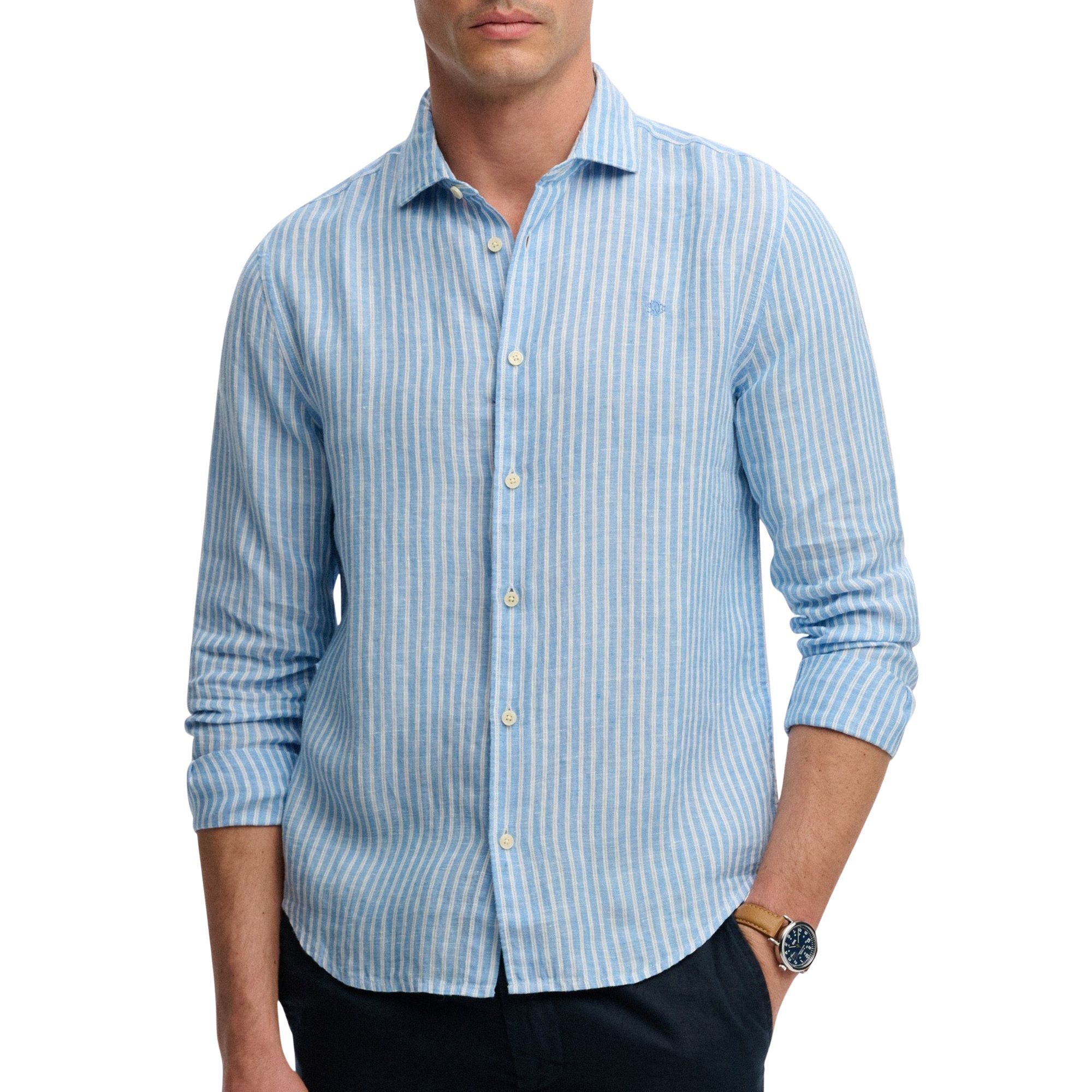 Superdry Riviera L/S Linnen Shirt Heren