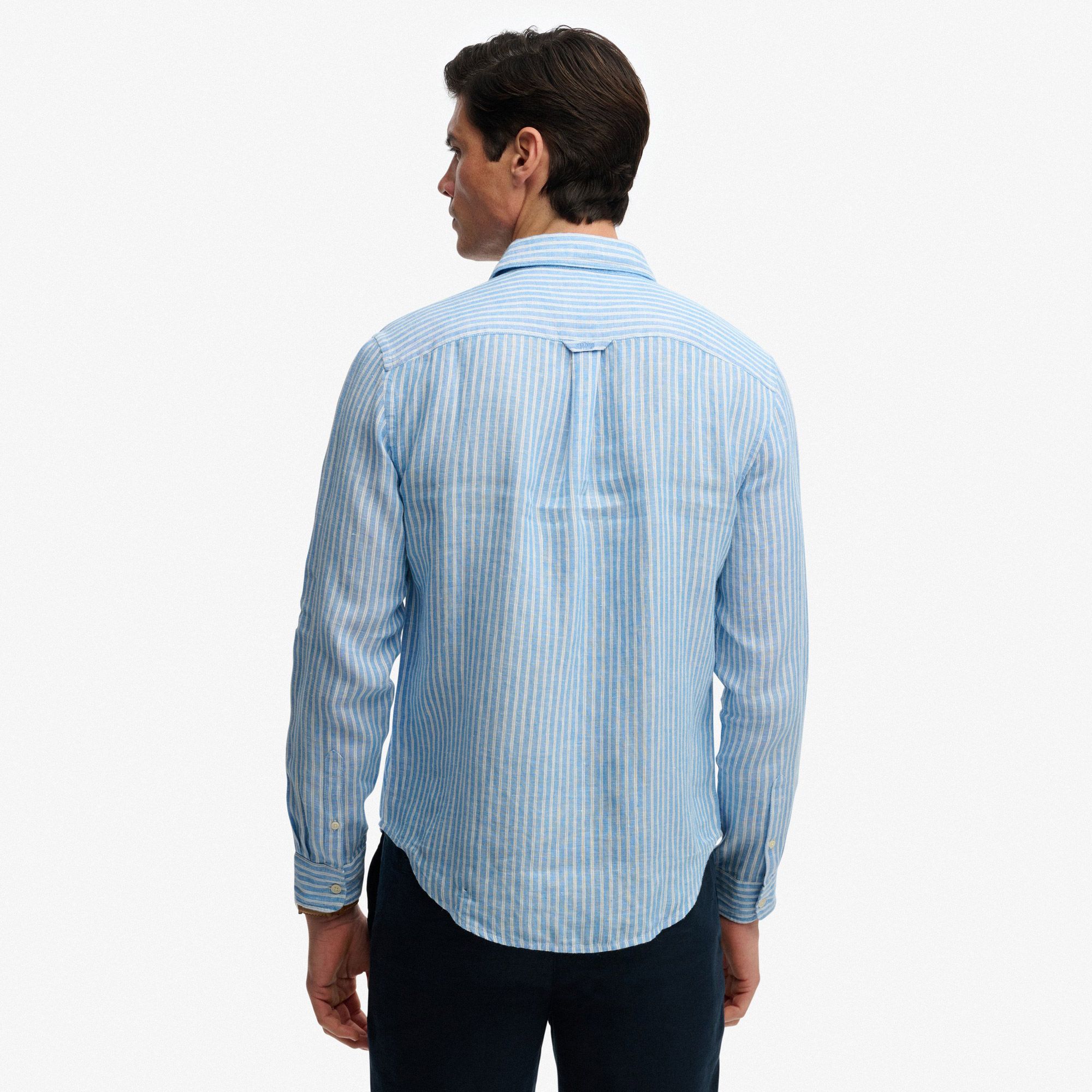 Superdry Riviera L/S Linnen Shirt Heren