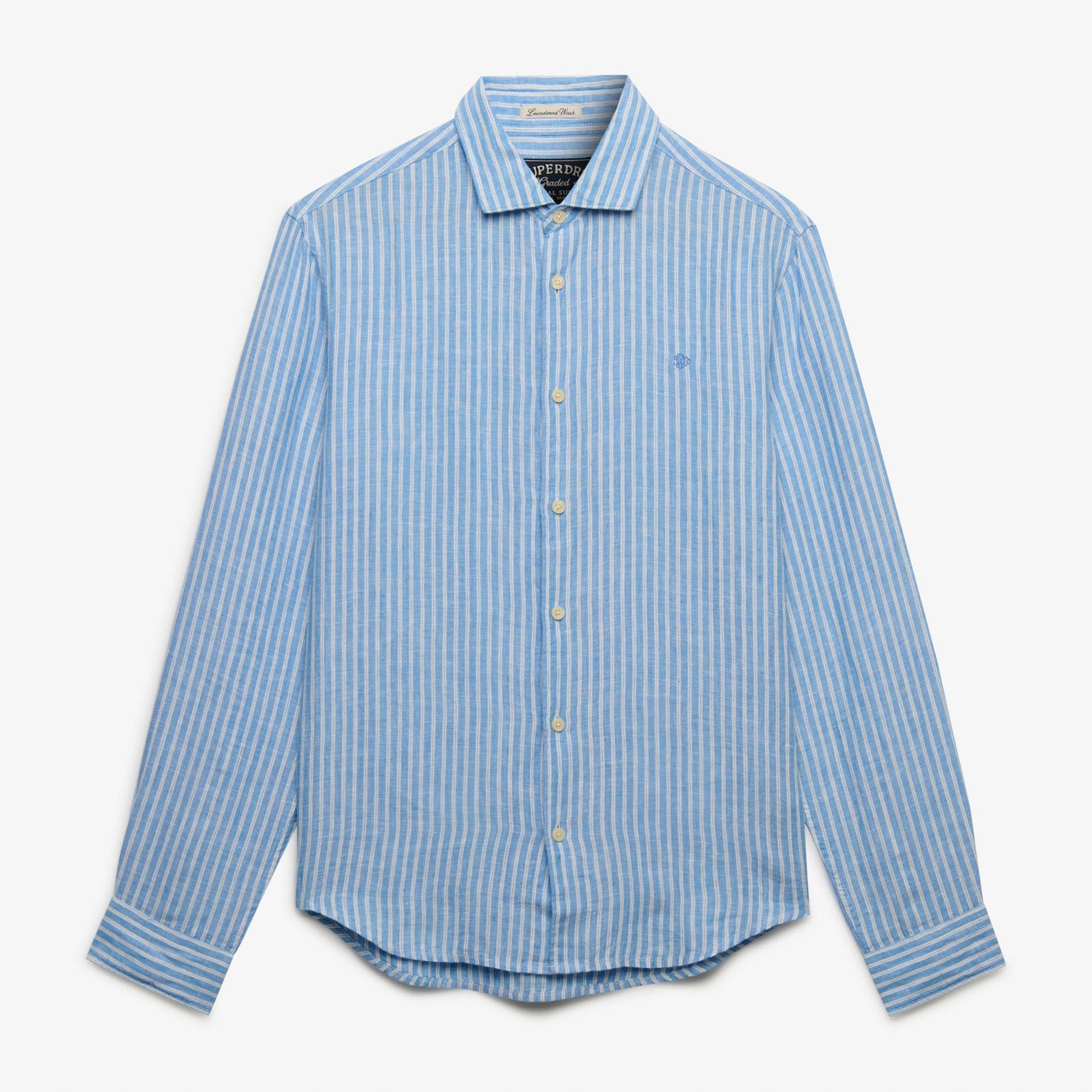 Superdry Riviera L/S Linnen Shirt Heren