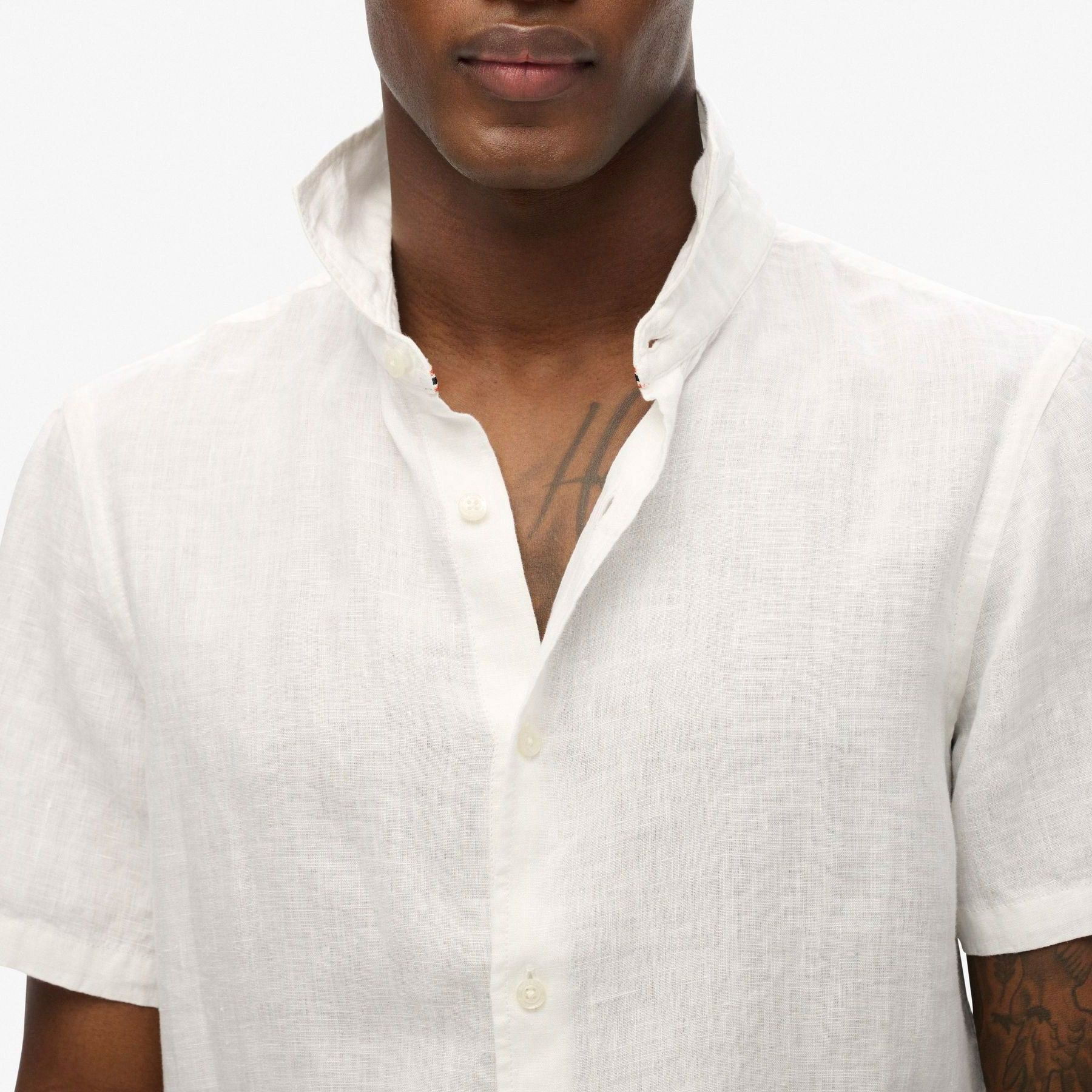 Superdry Vacation Linnen SS Overhemd Heren