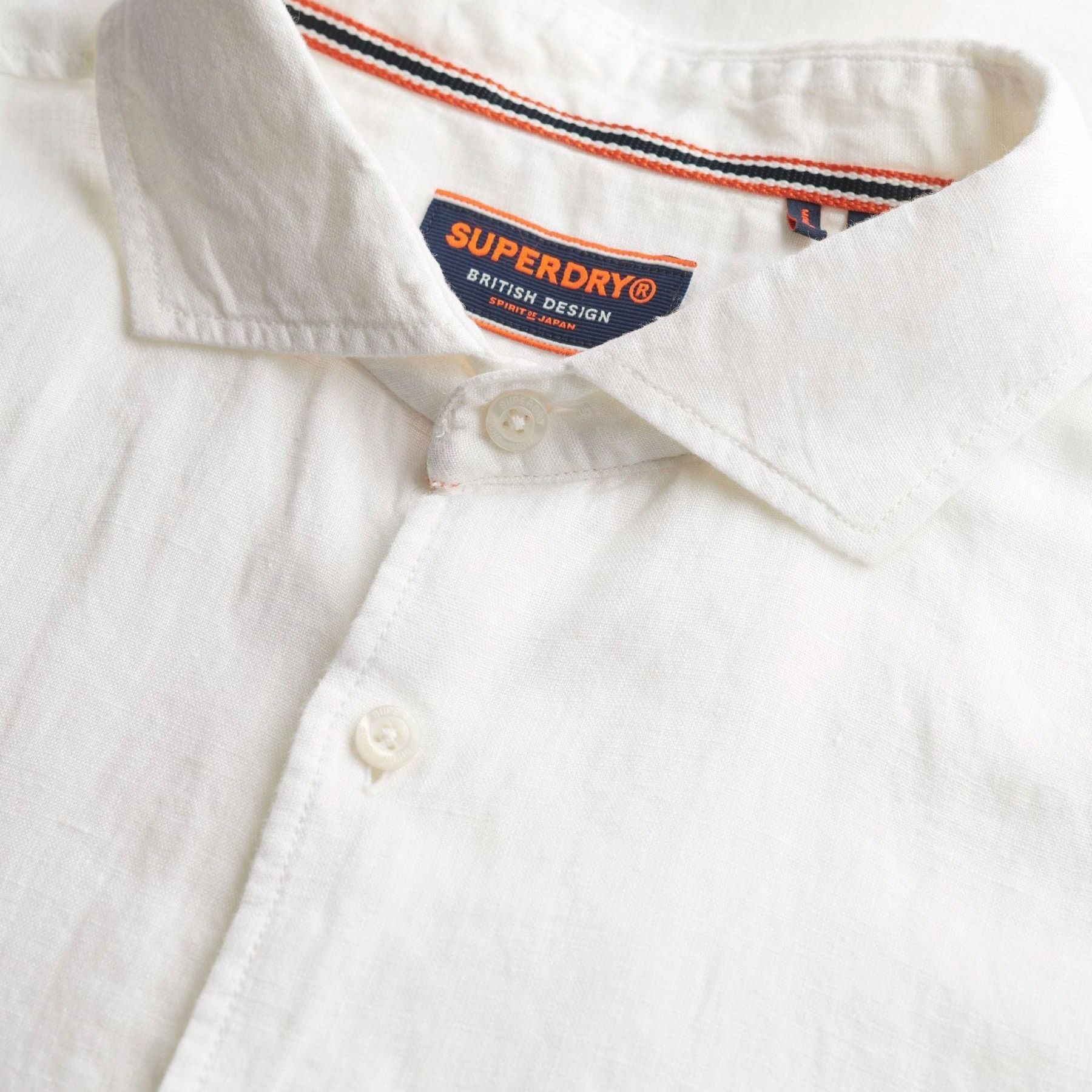 Superdry Vacation Linnen SS Overhemd Heren