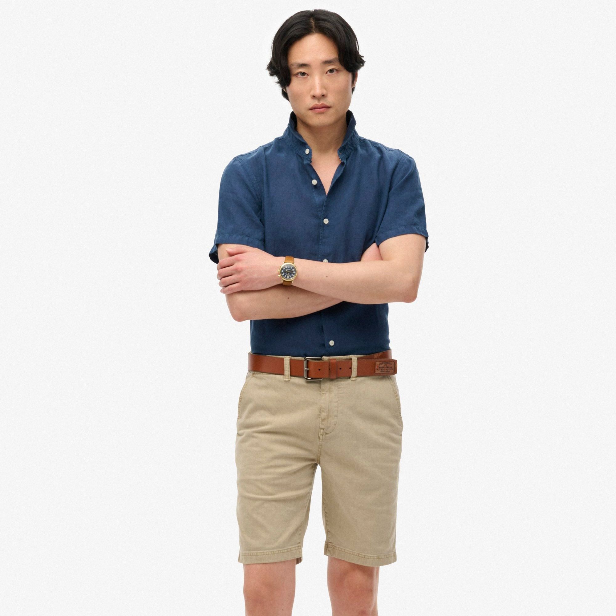 Superdry Vacation Linnen SS Overhemd Heren