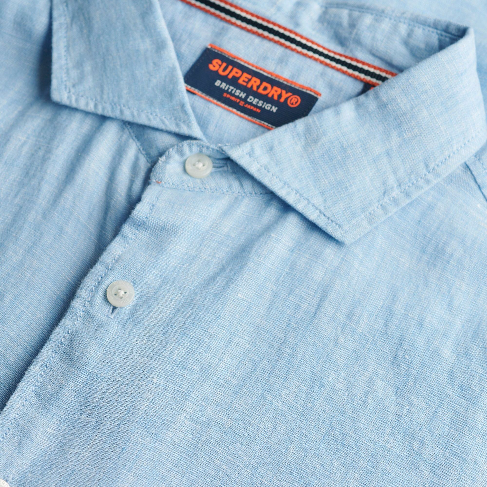 Superdry Vacation Linnen SS Overhemd Heren