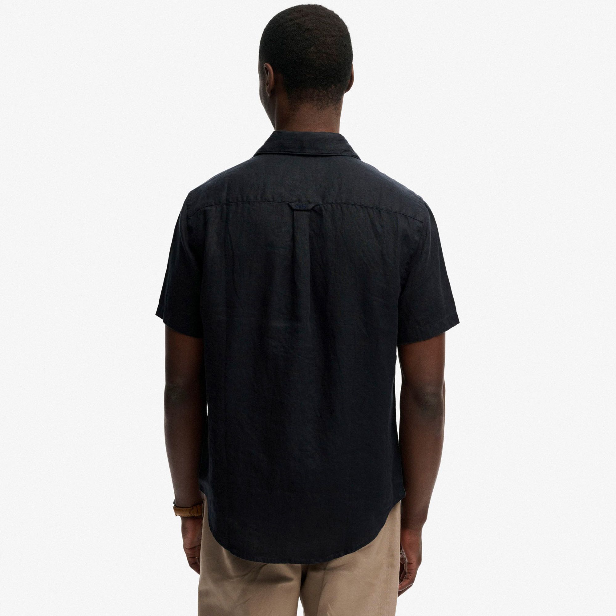 Shirt Superdry Riviera S/S Linnen Hommes