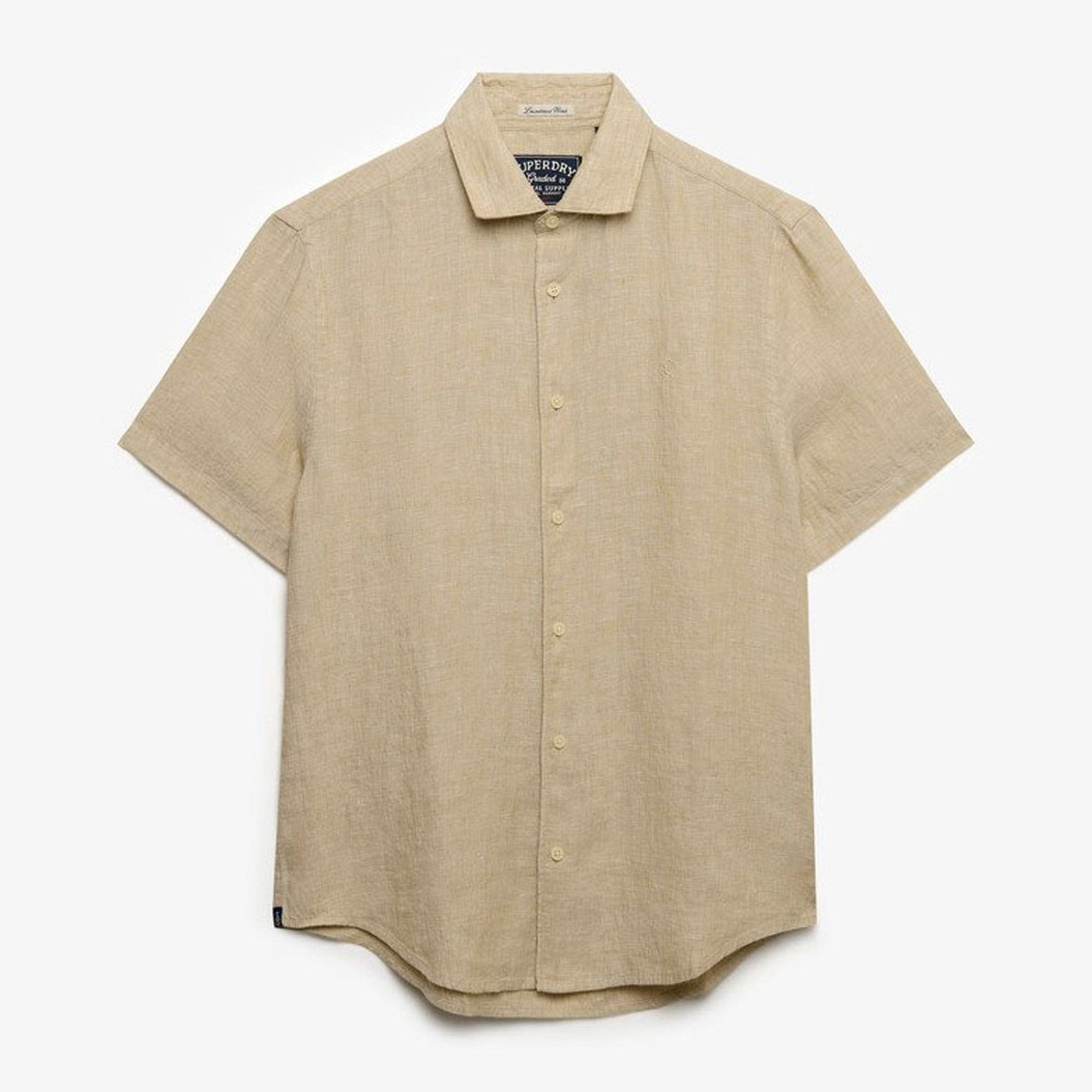 Shirt Superdry Riviera S/S Linnen Hommes