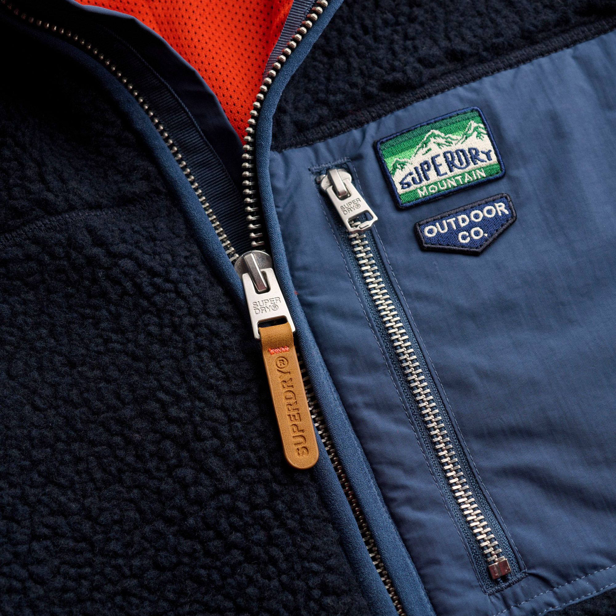 Polaire à fermeture éclair complète Superdry Vintage Retro Hommes