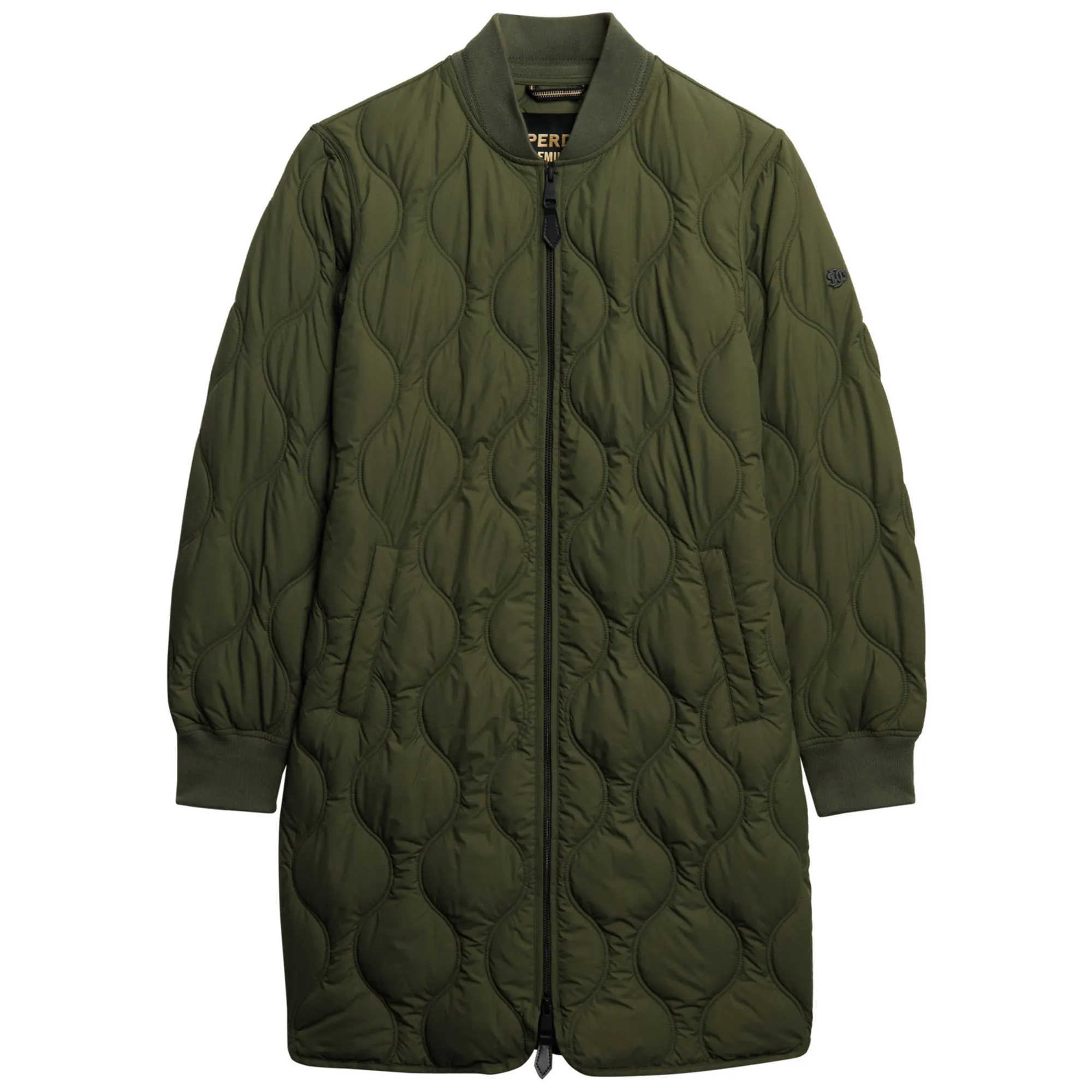 Superdry Long Quilted Liner Jas Dames