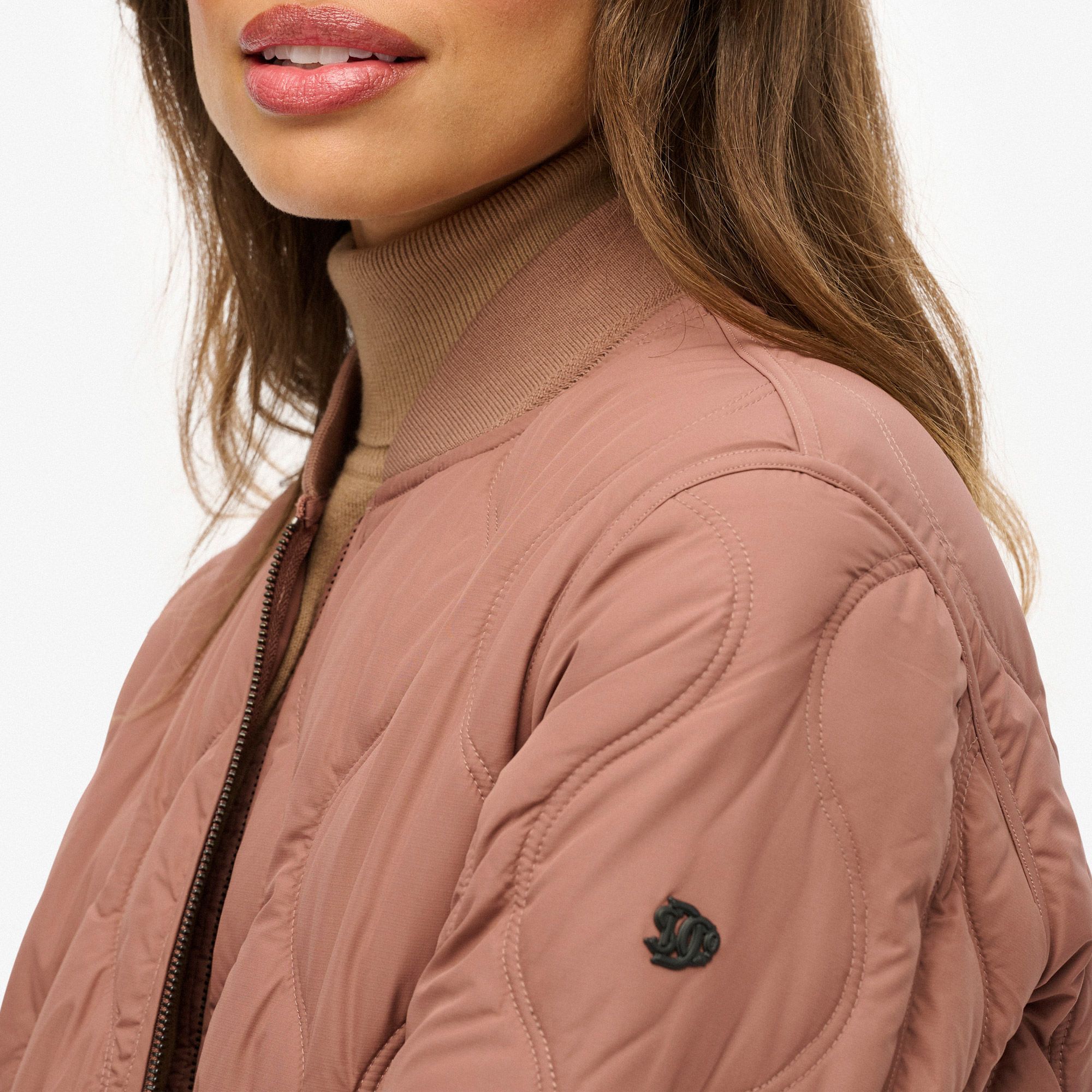 Superdry Long Quilted Liner Jas Dames