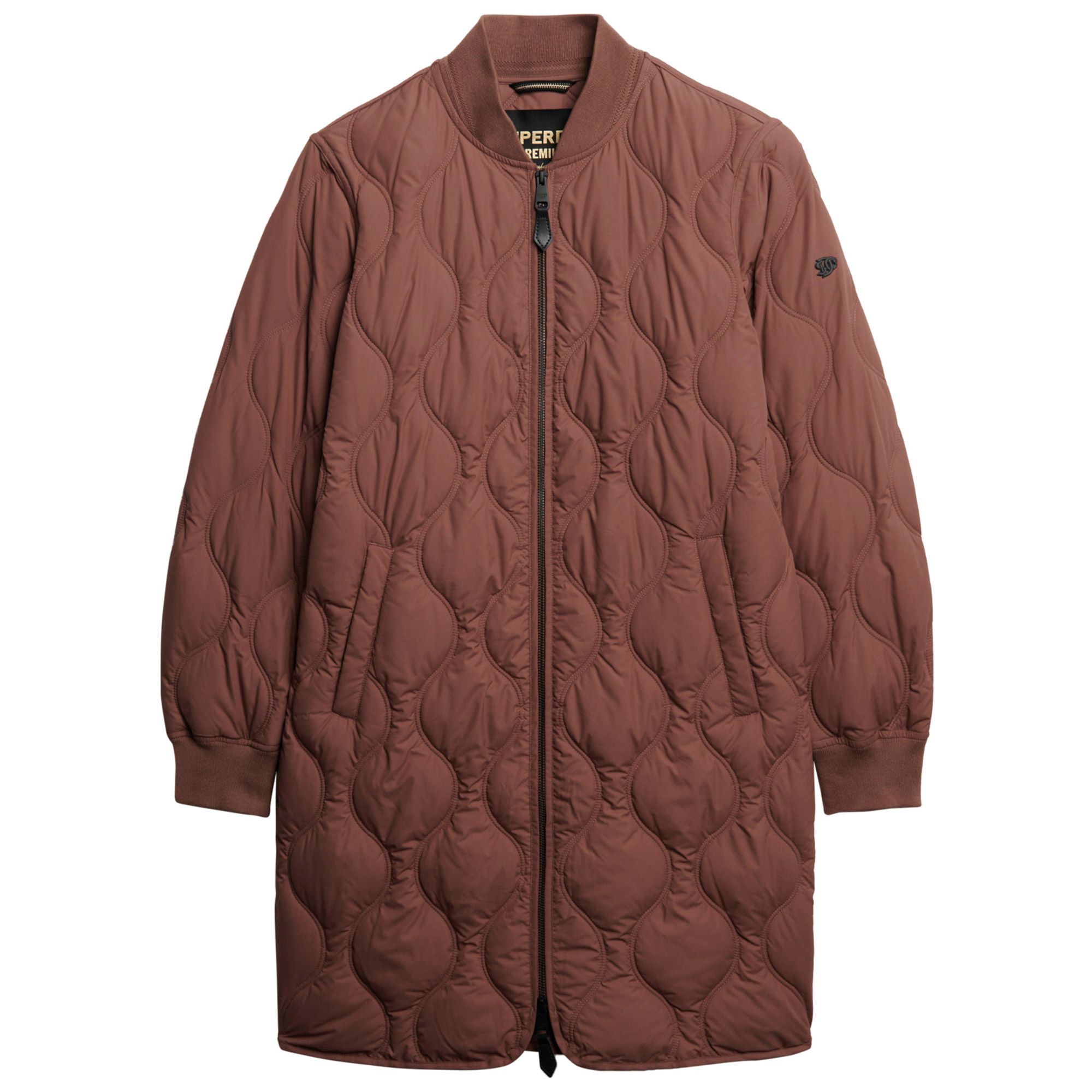 Superdry Long Quilted Liner Jas Dames