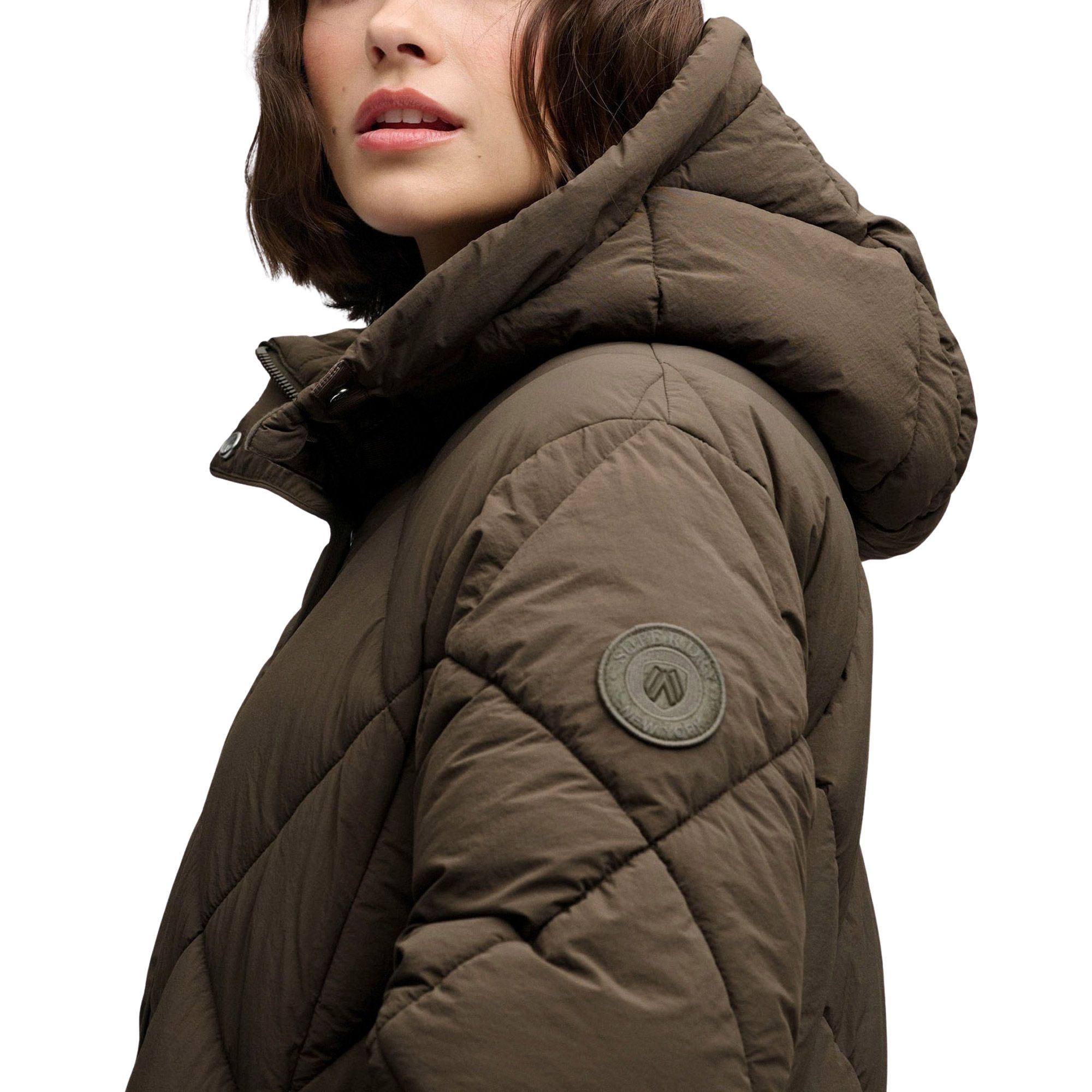 Superdry Longline Diamond Parka Jacke Damen