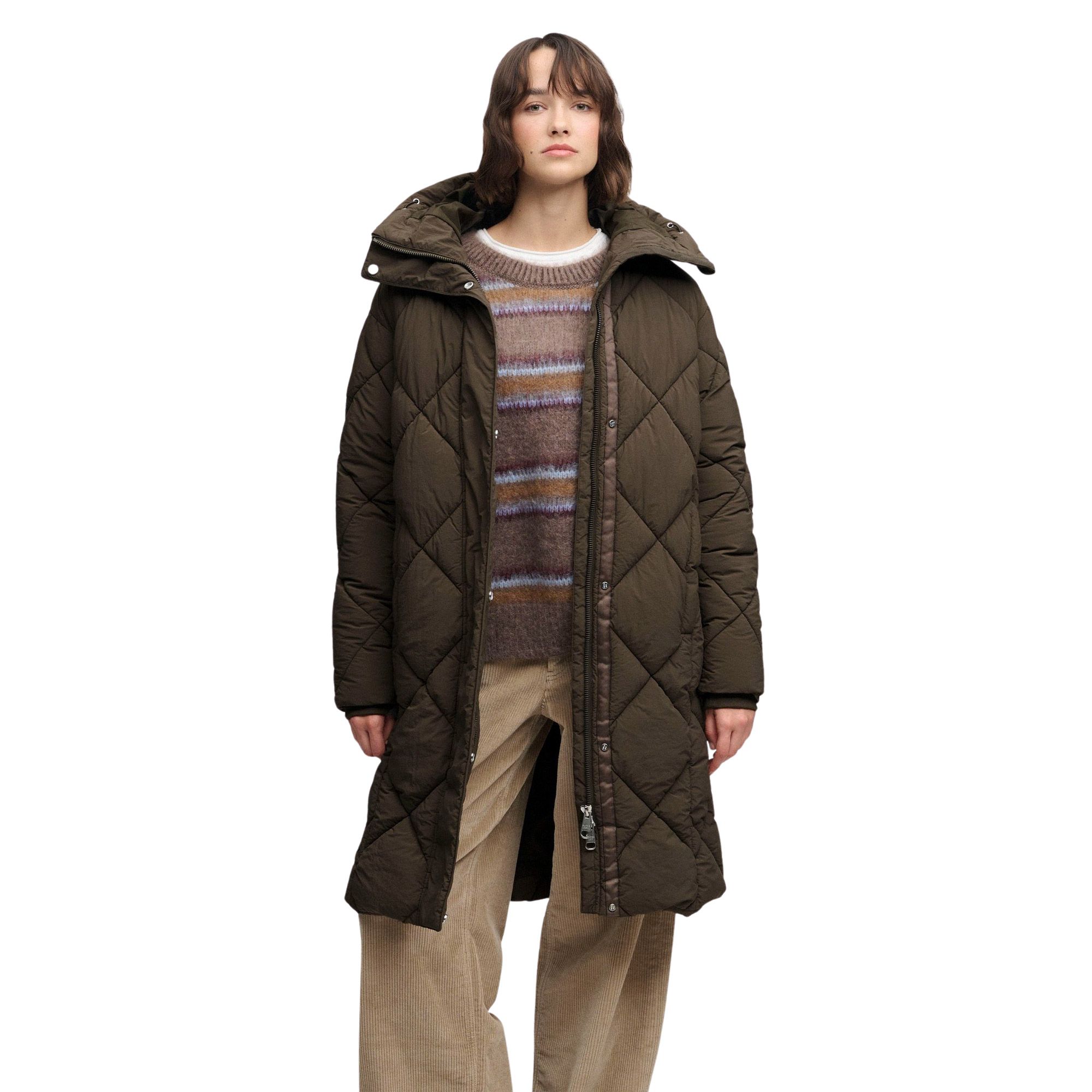 Superdry Longline Diamond Parka Jacke Damen