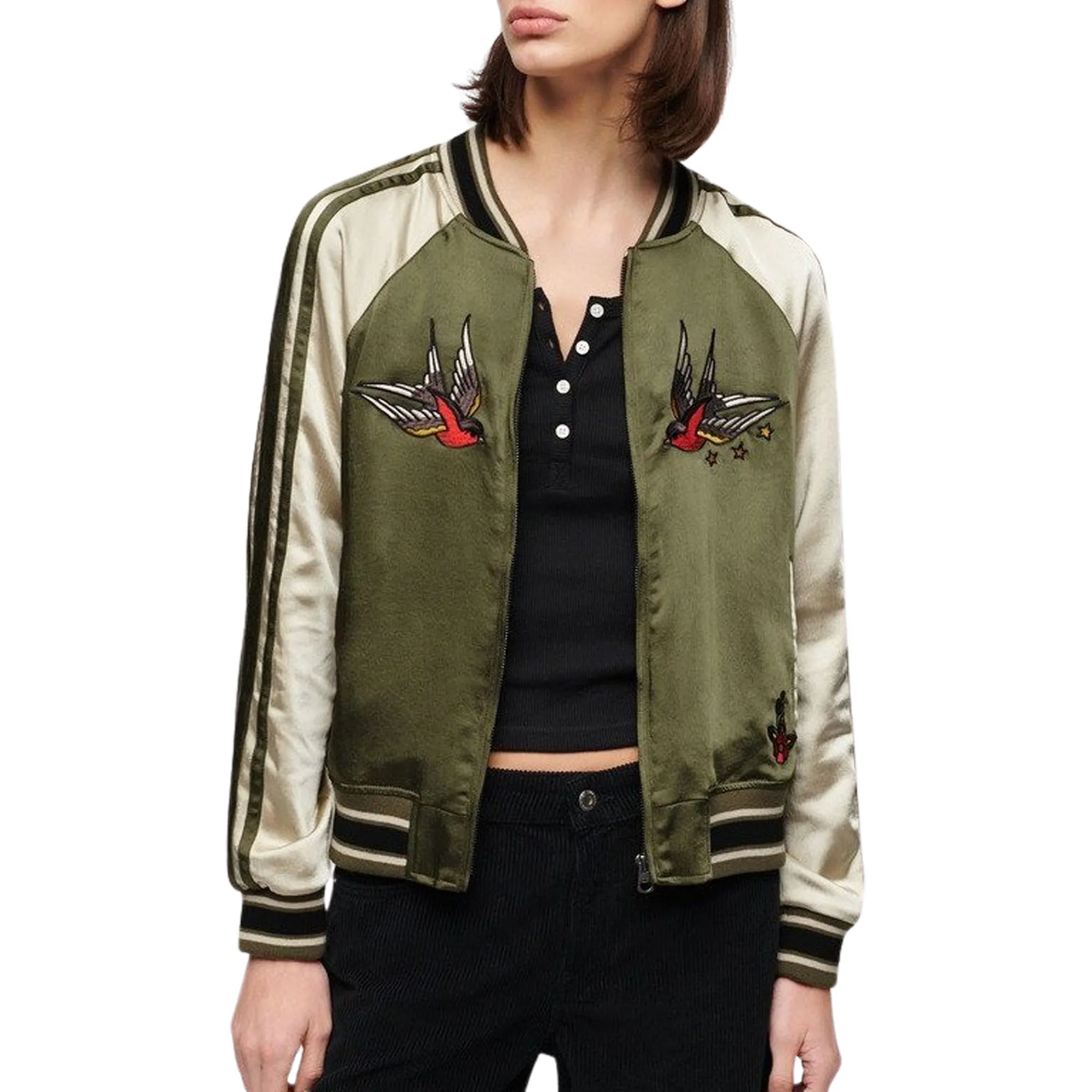 Superdry Suikajan Embroidered Bomber Jas Dames