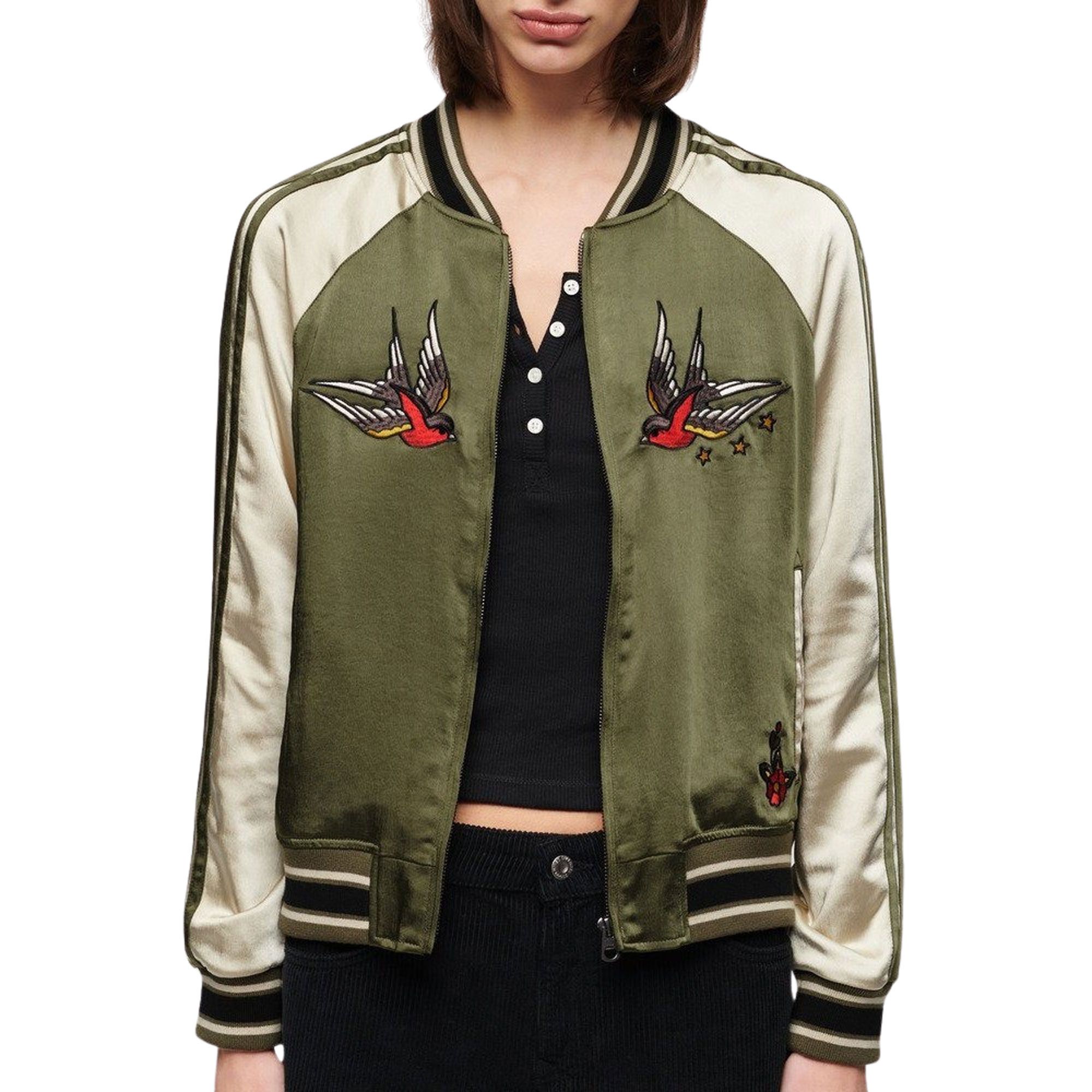 Superdry Suikajan Embroidered Bomber Jas Dames