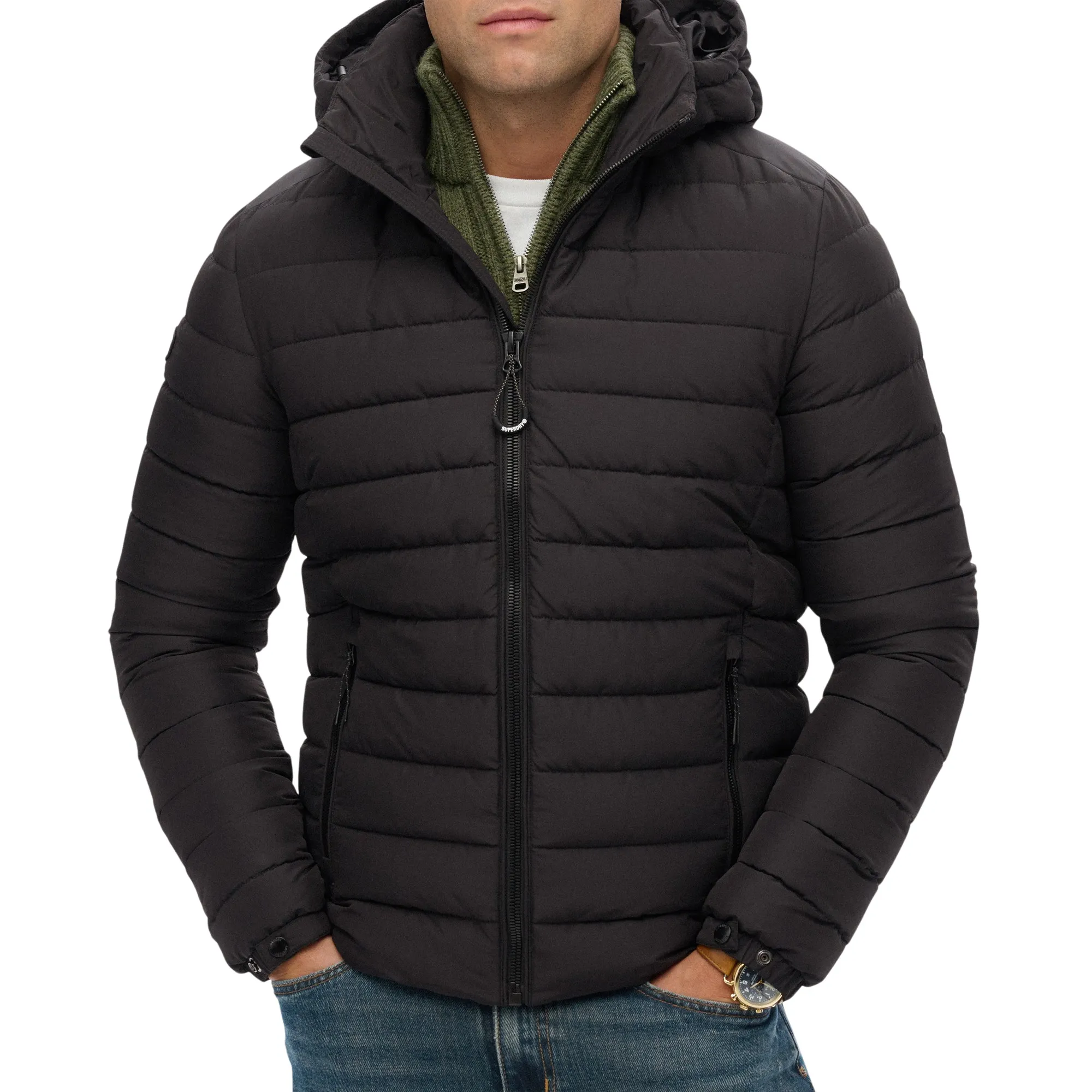 Superdry Hooded Fuji Padded Jas Heren