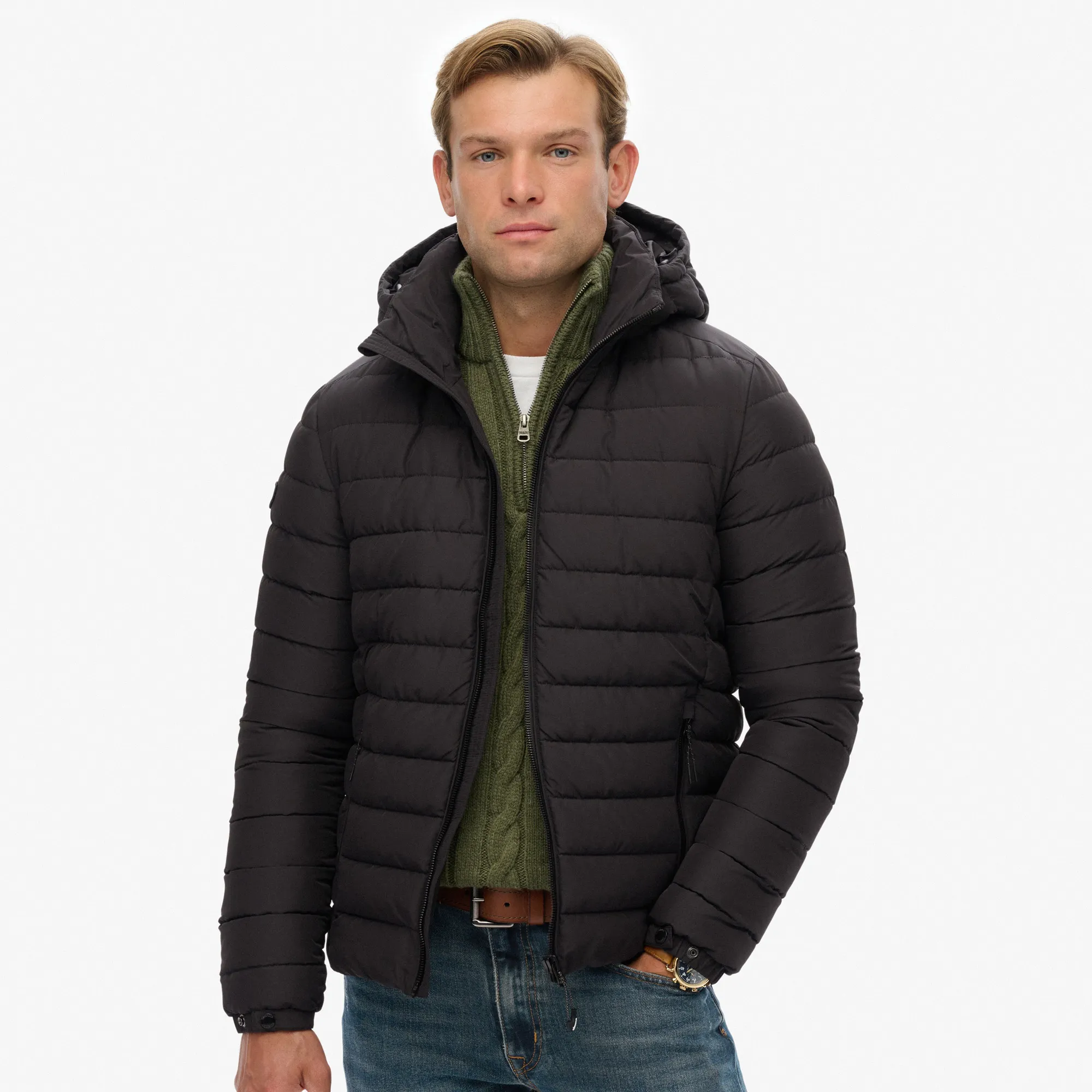 Superdry Hooded Fuji Padded Jas Heren
