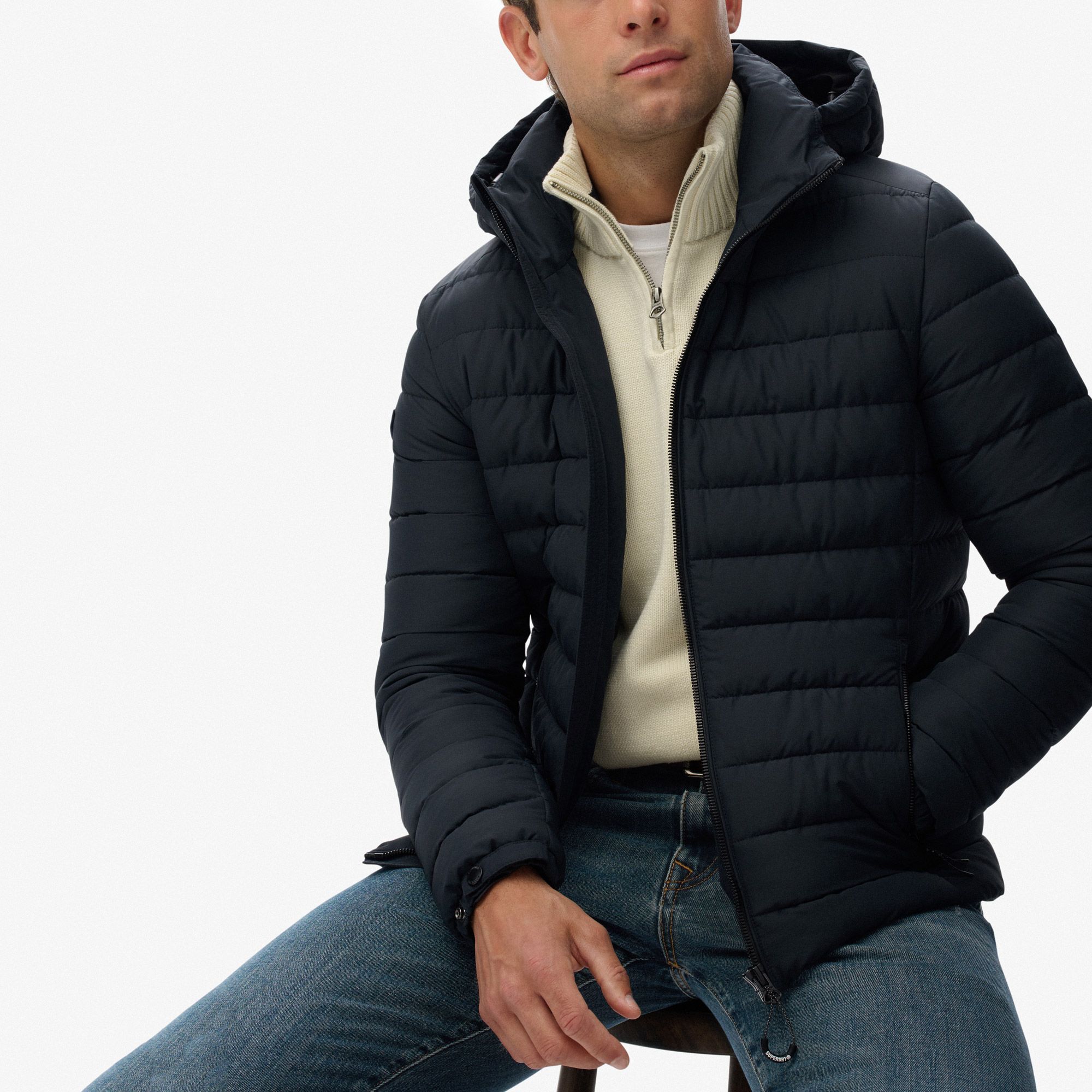 Superdry Hooded Fuji Padded Jas Heren