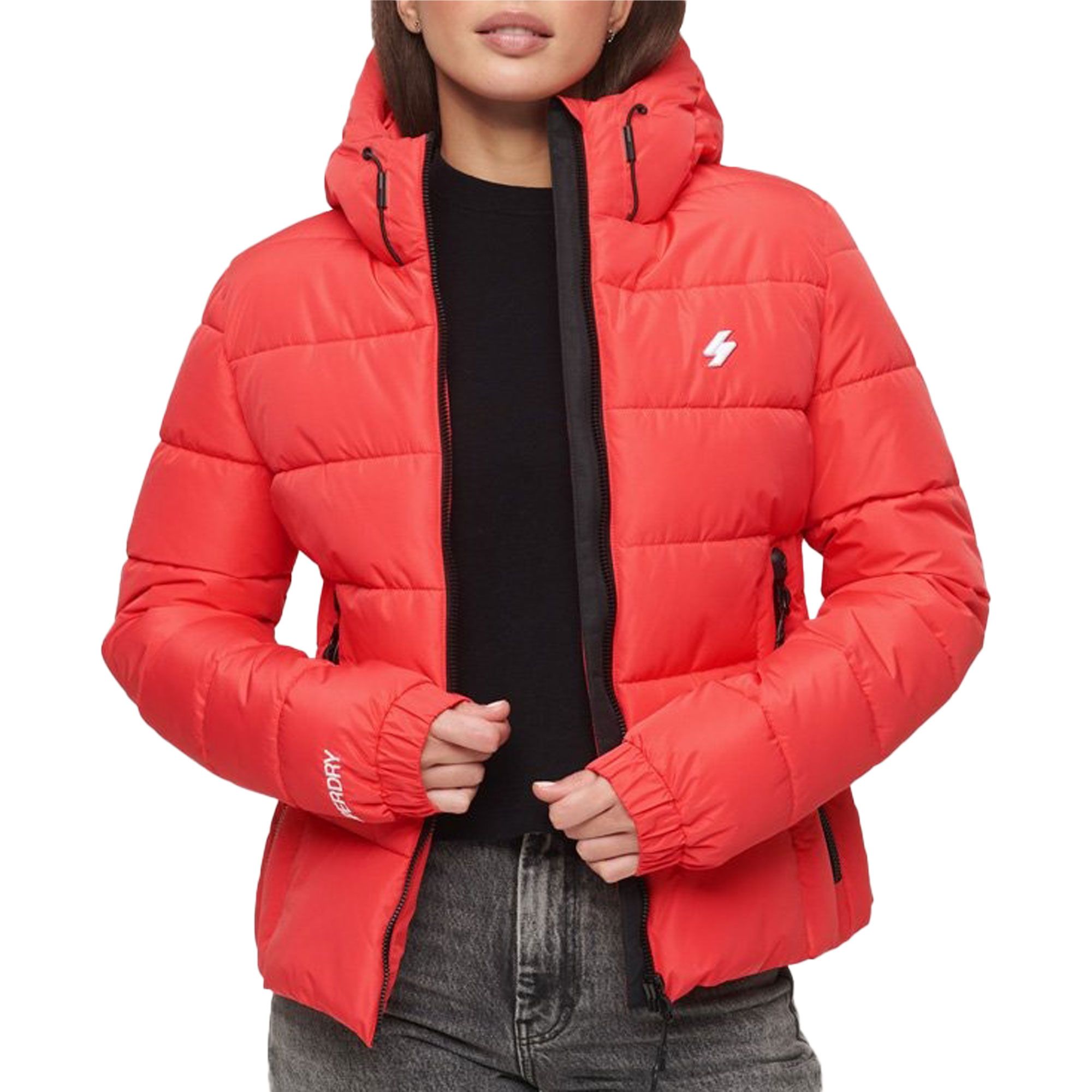 Superdry Hooded Spirit Sports Puffer Jas Dames