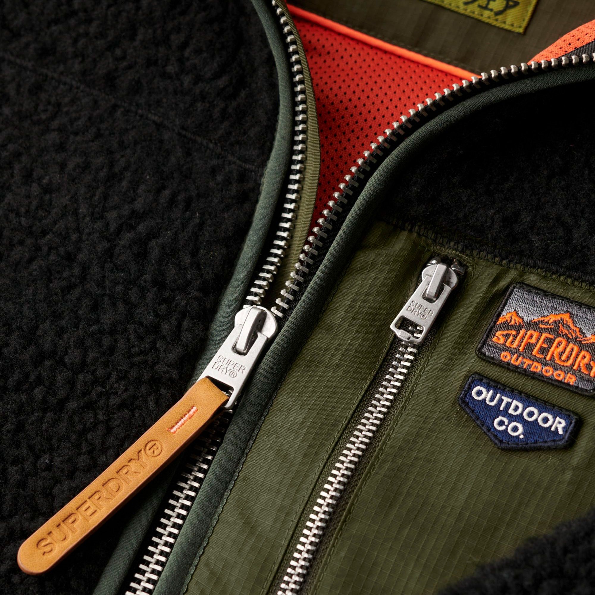 Superdry Vintage Retro Full Zip Fleece Jas Heren