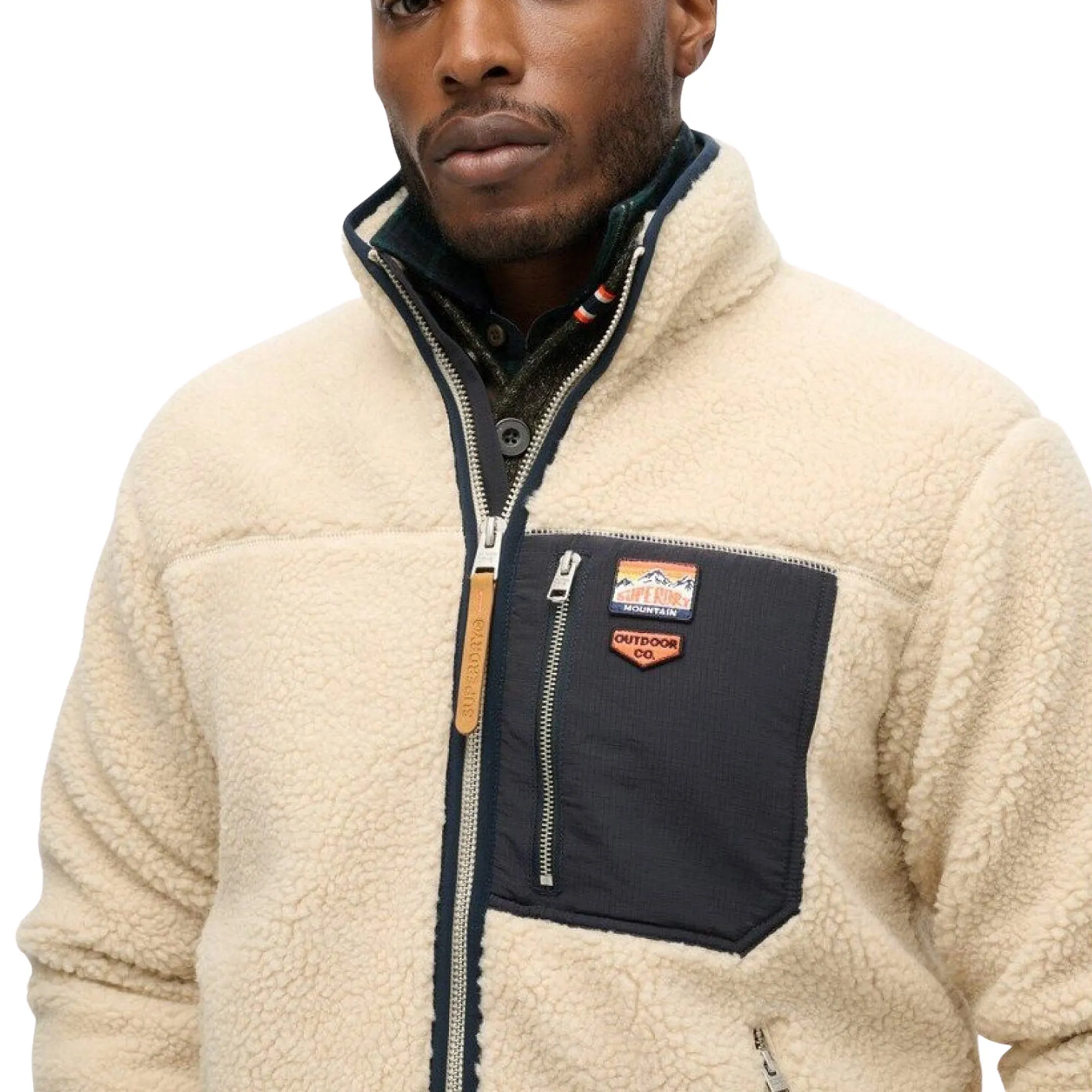 Superdry Vintage Retro Full Zip Fleece Jacke Herren