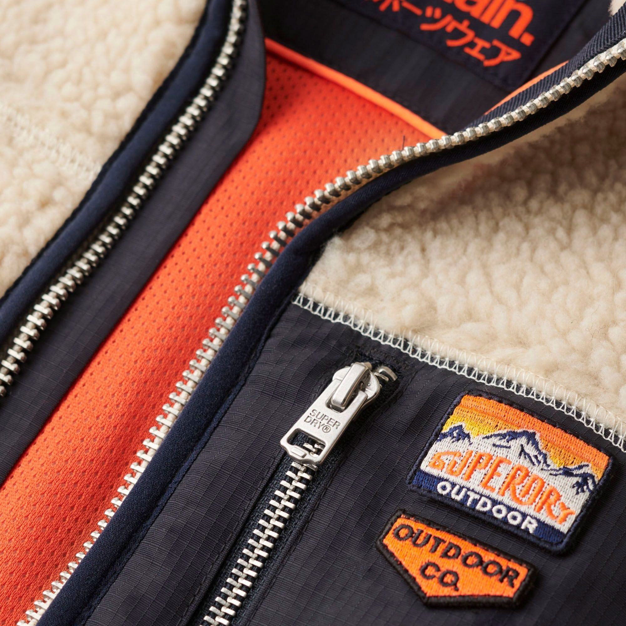 Superdry Vintage Retro Full Zip Fleece Jacke Herren