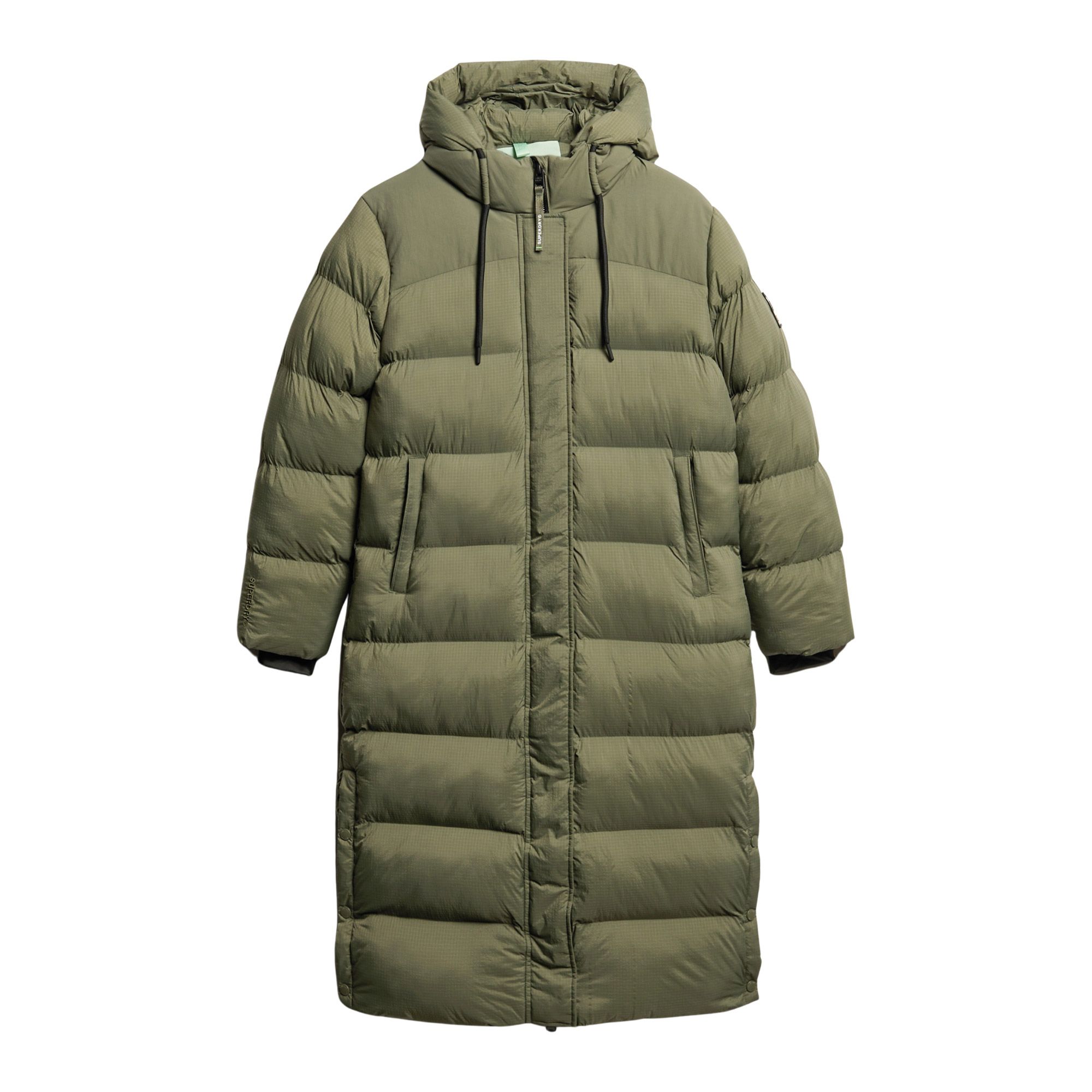 Superdry Ripstop Hooded Longline Puffer Winterjas Dames