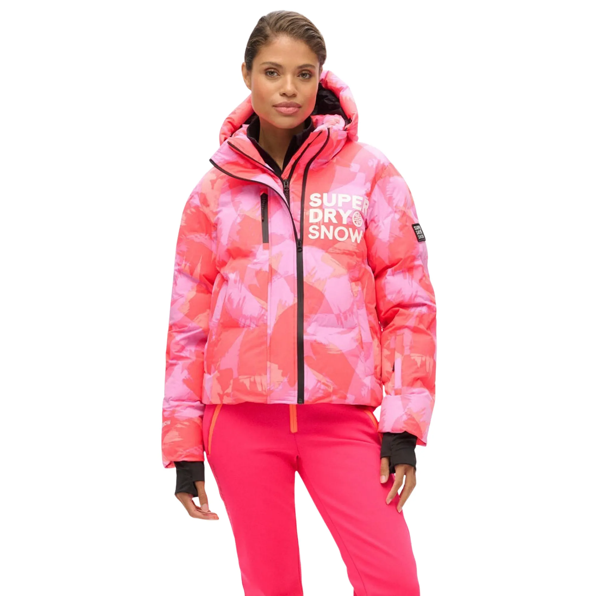 Superdry Hooded Ski Boxy Puffer Skijas Dames