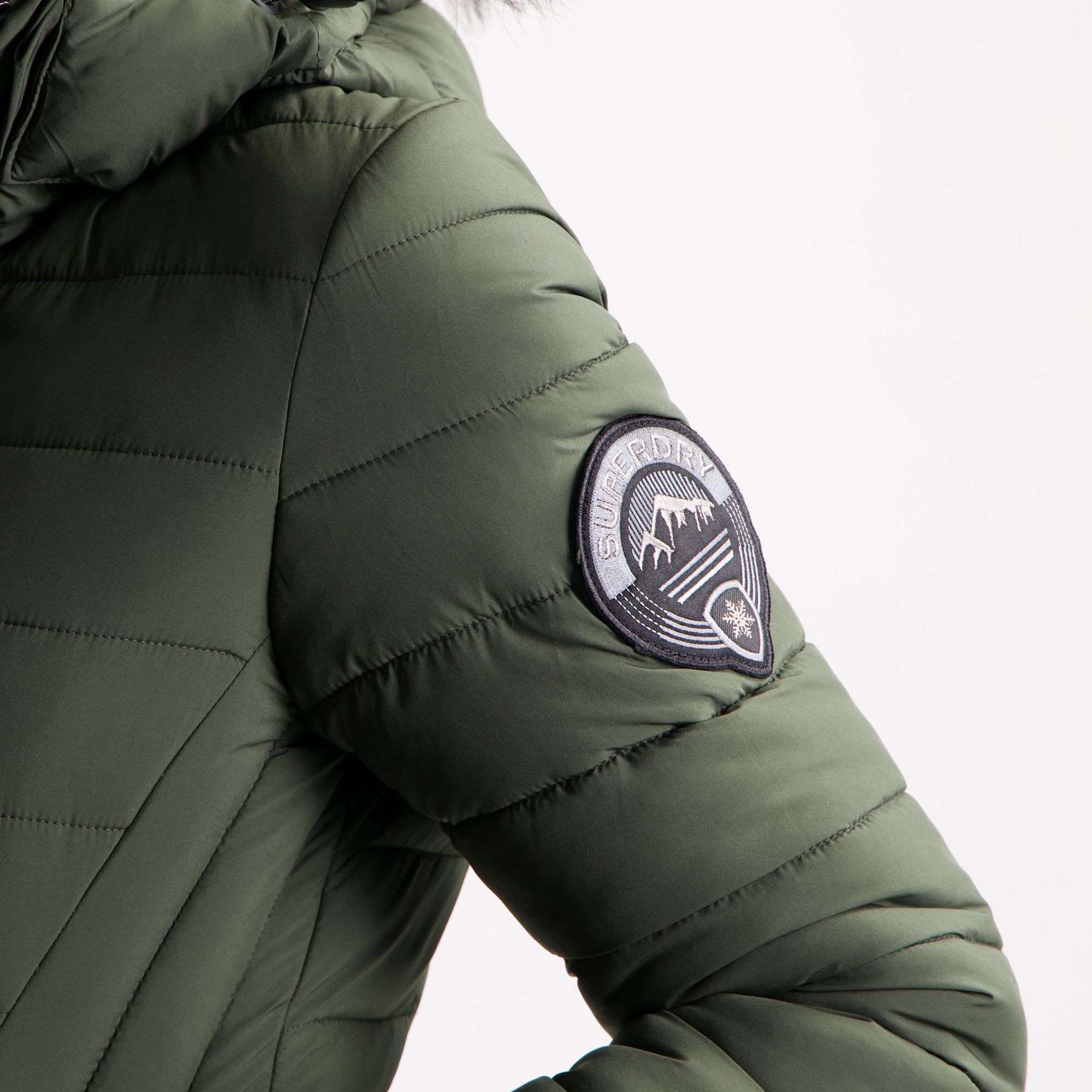 Superdry Fuji Hooded Puffer Winterjas Dames