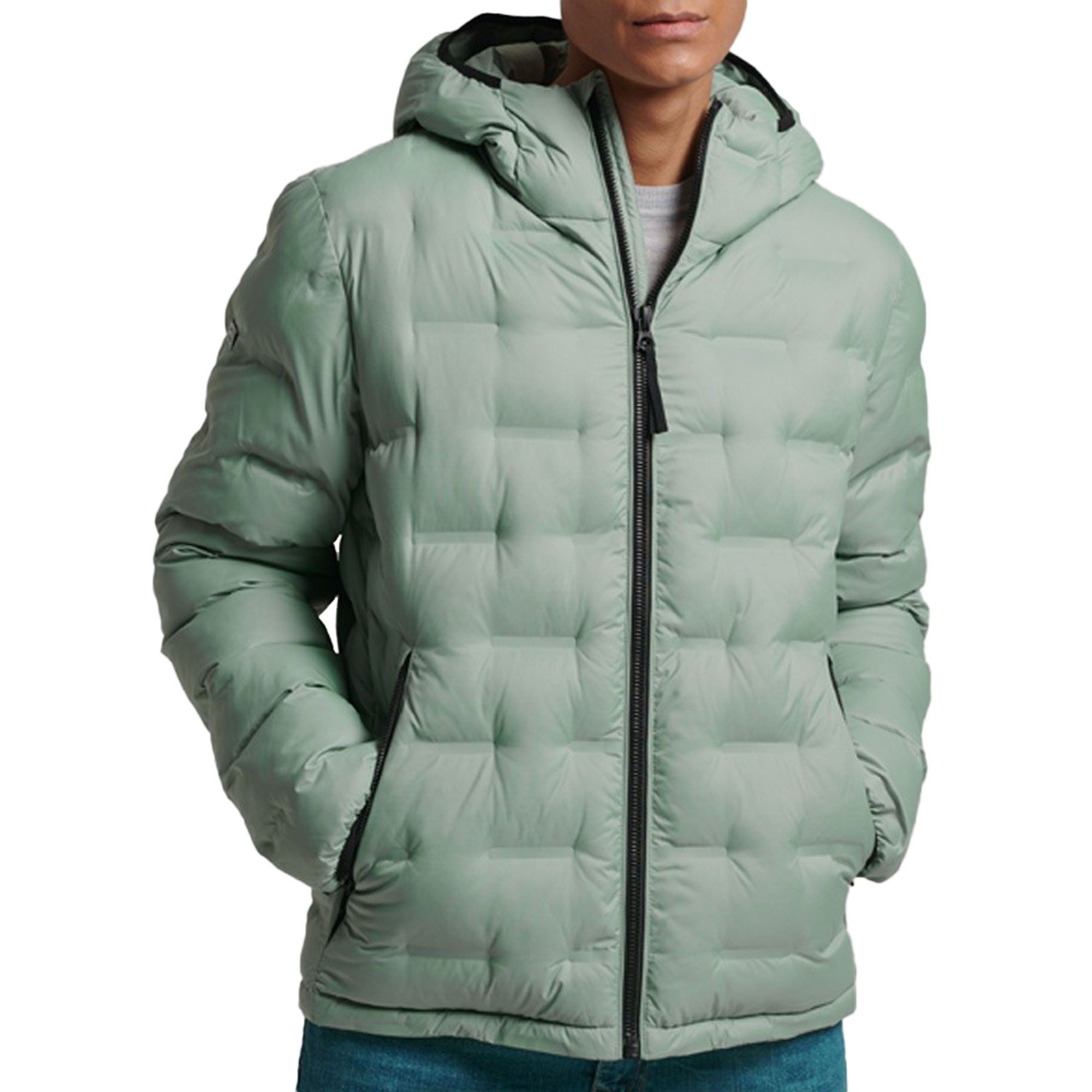 Superdry Short Quilted Puffer Jas Heren