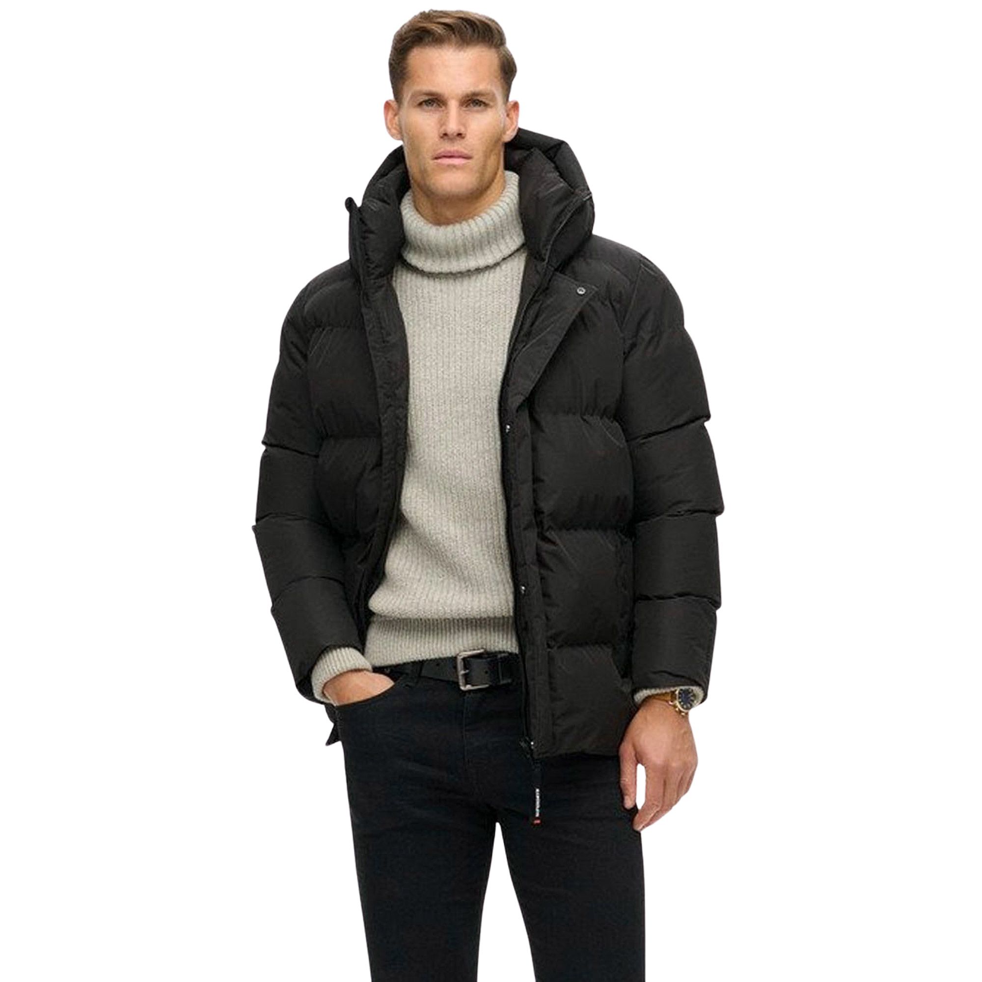 Superdry Five Baffle Hooded Sports Puffer Winterjas Heren