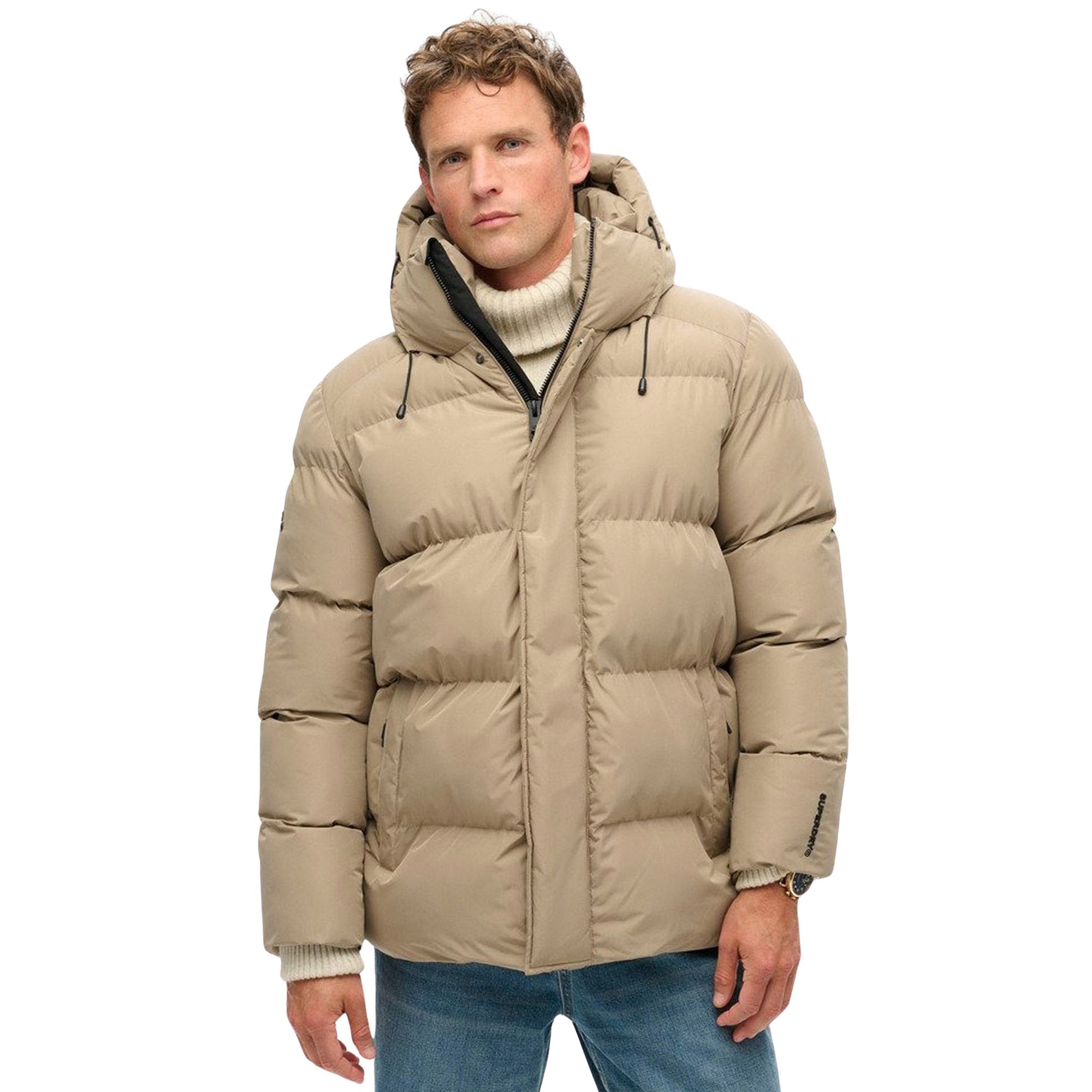 Superdry Five Baffle Hooded Sports Puffer Winterjas Heren